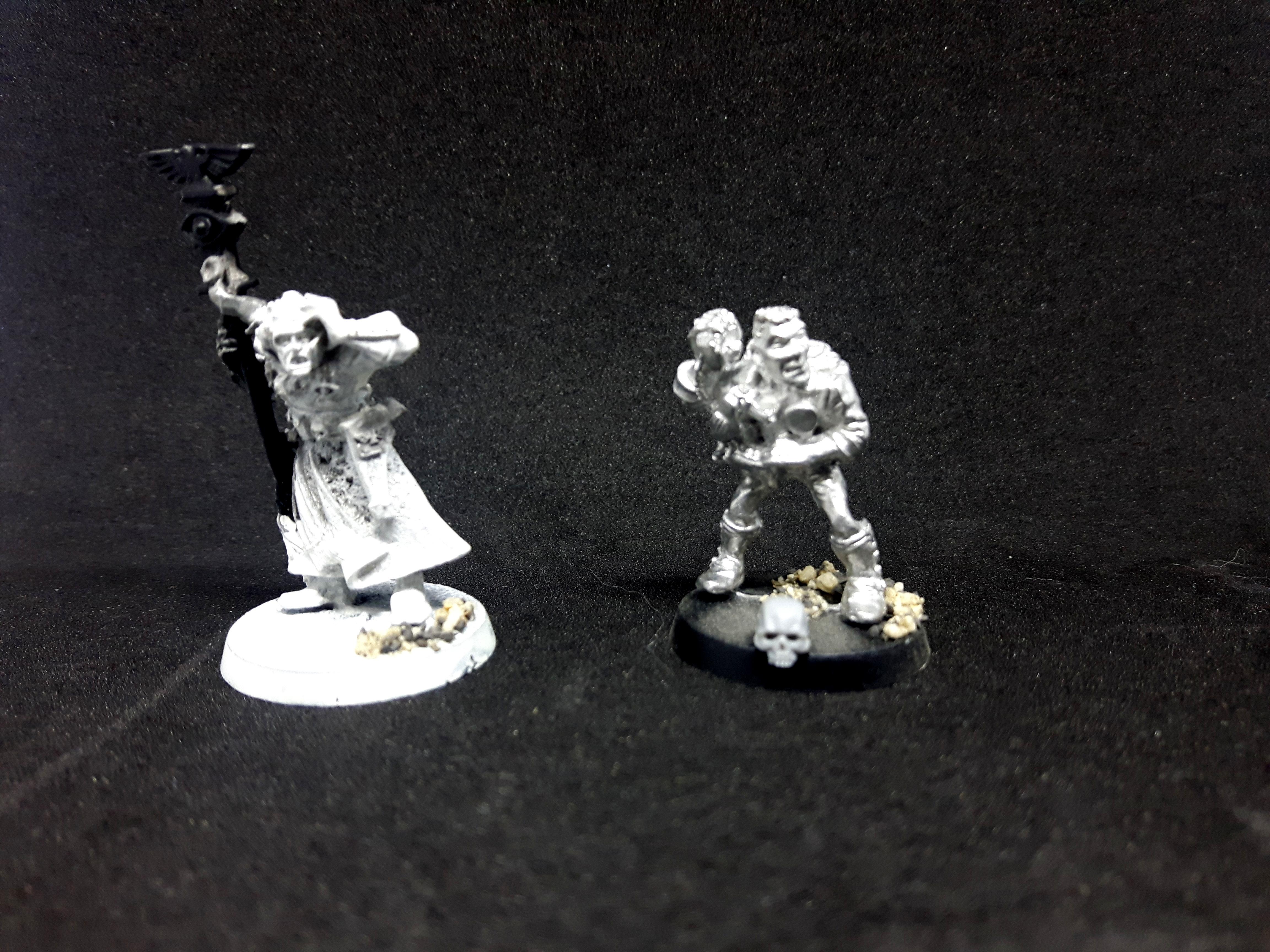 Sanctioned Psyker and Master Of Ordnance, spray primed
