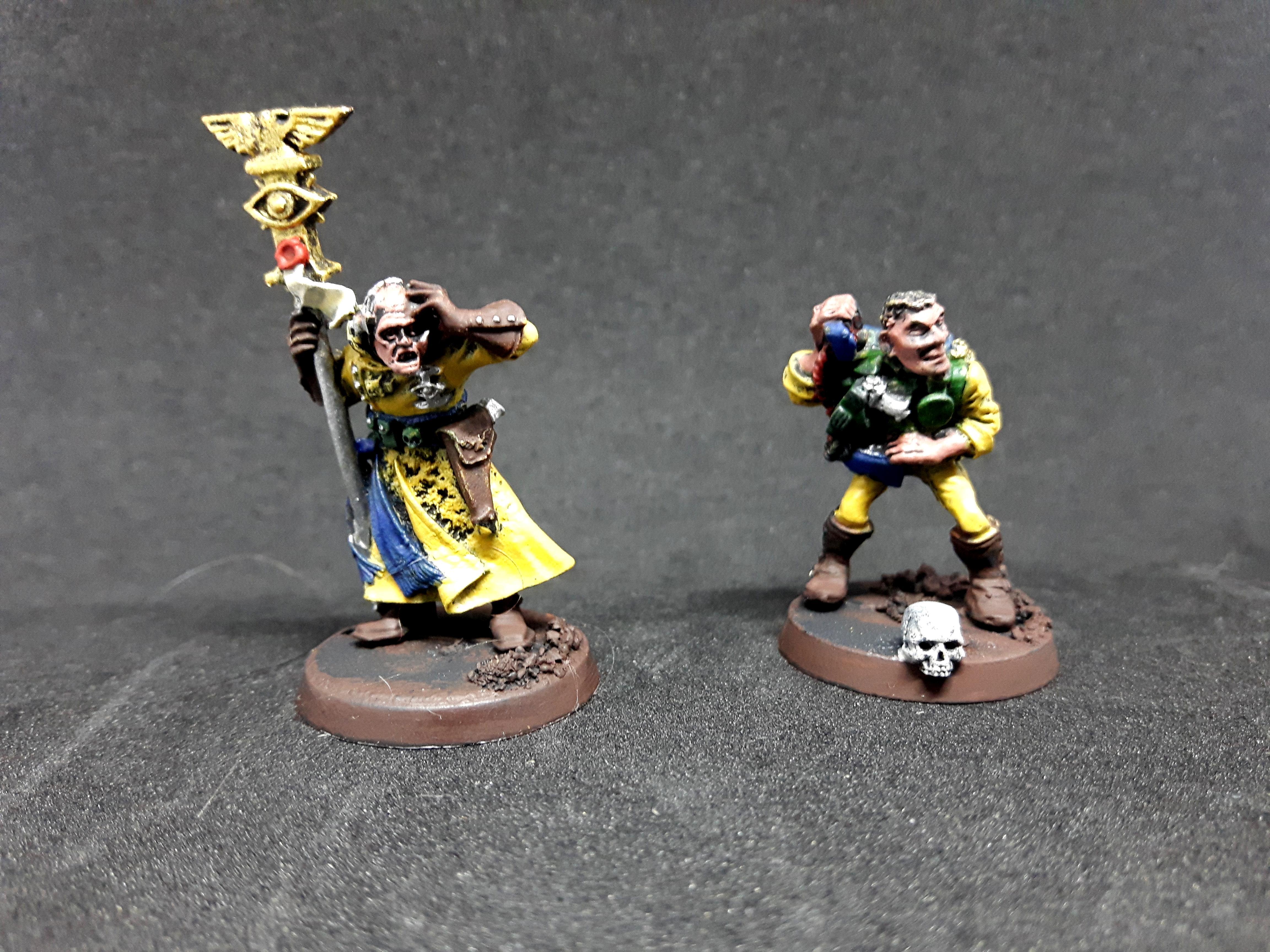 Sanctioned Psyker and Master Of Ordnance, Basecoat painted