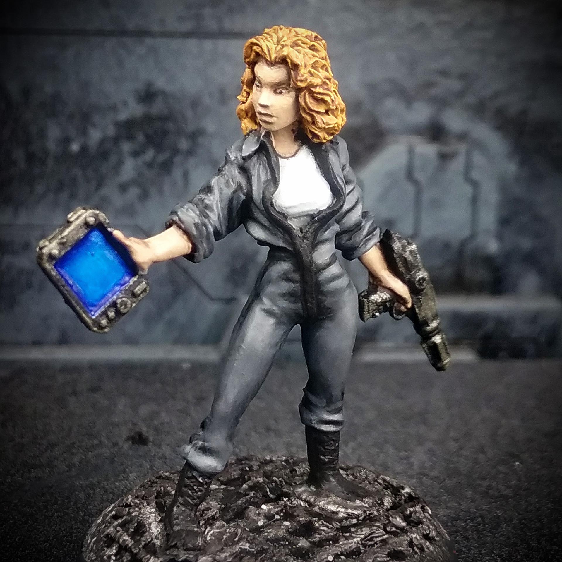 Bombshell, Bombshell Miniatures, Civilian, Dr. Helen Salinger, Engineer, Female, Helen Salinger, Sci-fi Civilian, Scientist