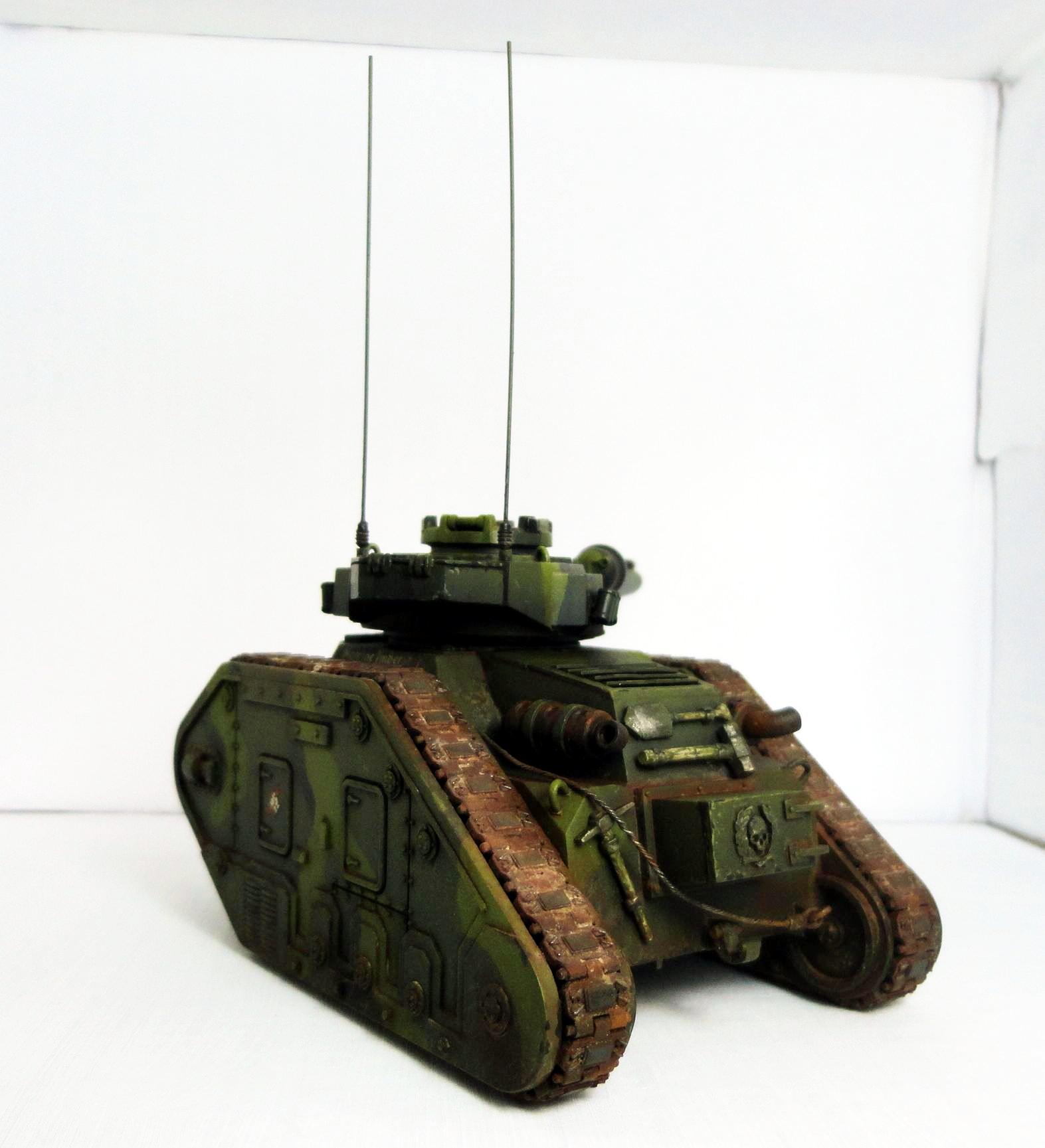 Astra Militarum, Conversion, Imperial Guard, Leman Russ, Leman Russ Conversion, Leman Russ Vanquisher, Painted Vehicle, Vanquisher