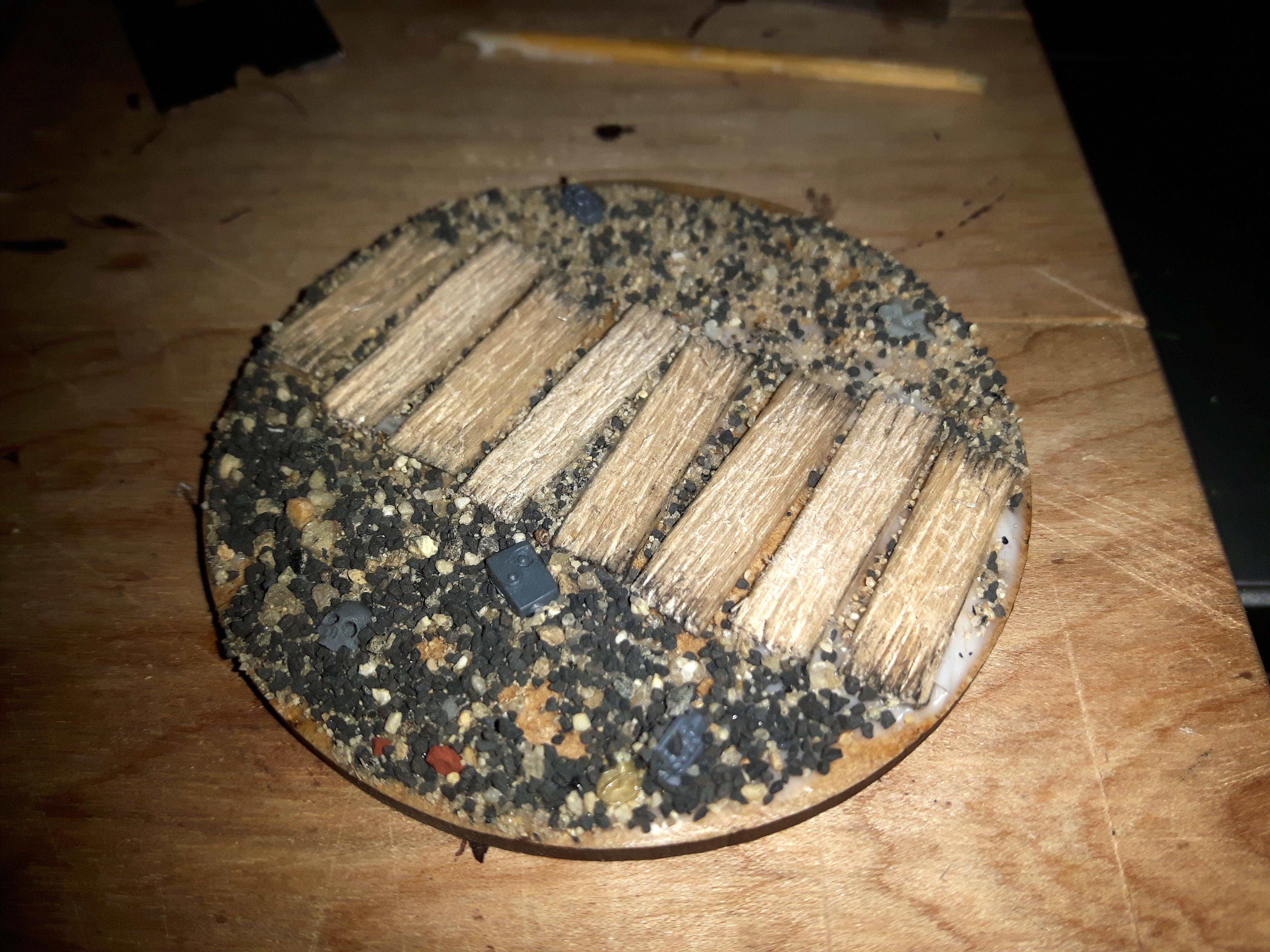 5.  Adding Basing Materiel, Rear view