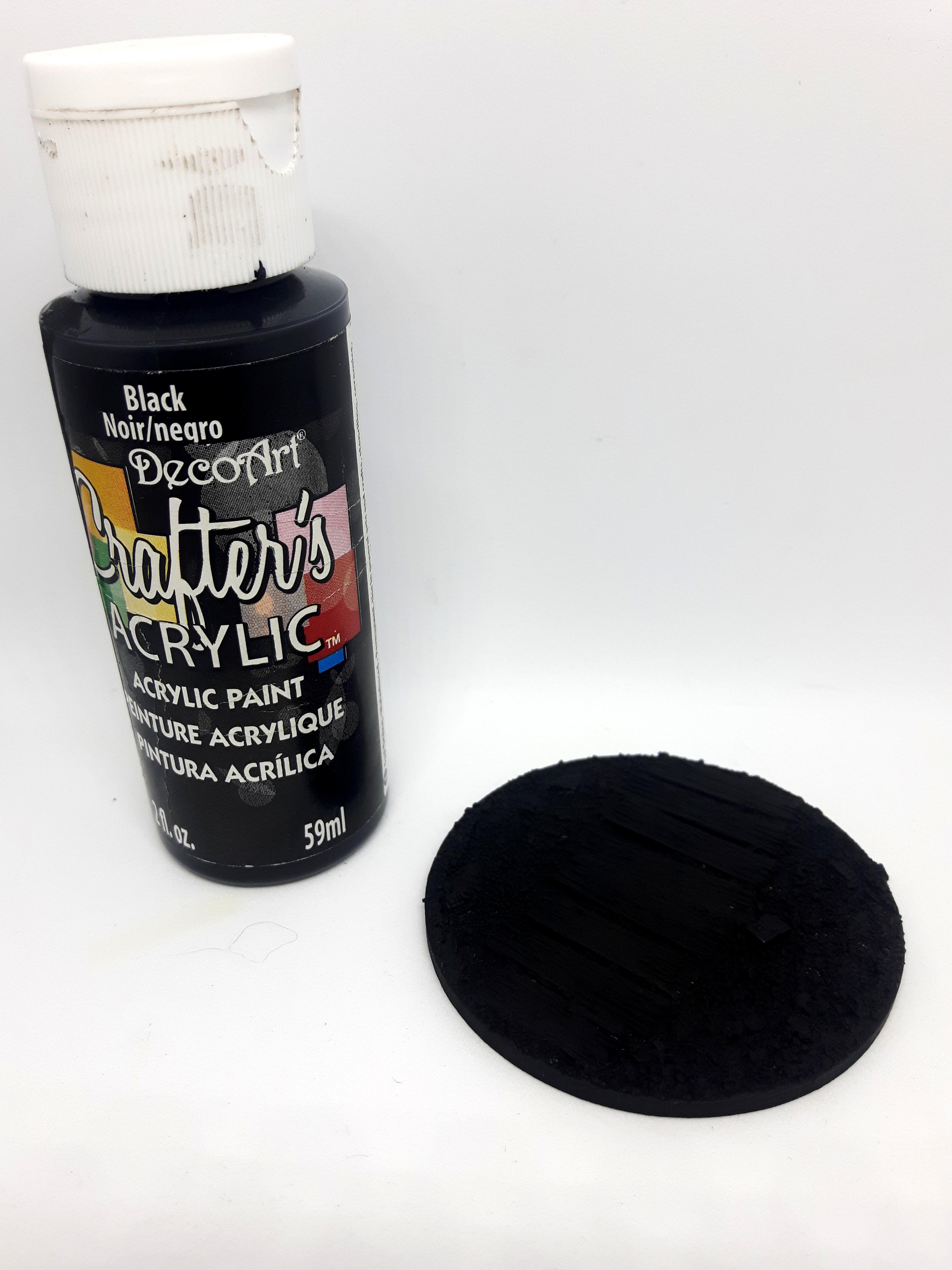 6.  Brush painted Crafter's Acrylic Black 