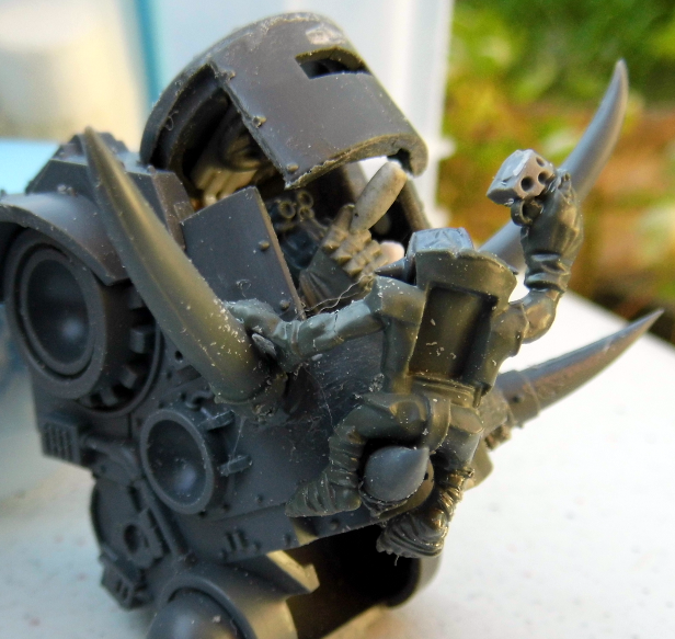 The pilot for this thing needed a lot of work to make him fit too and the grot has been an absolute nightmare to make and fit