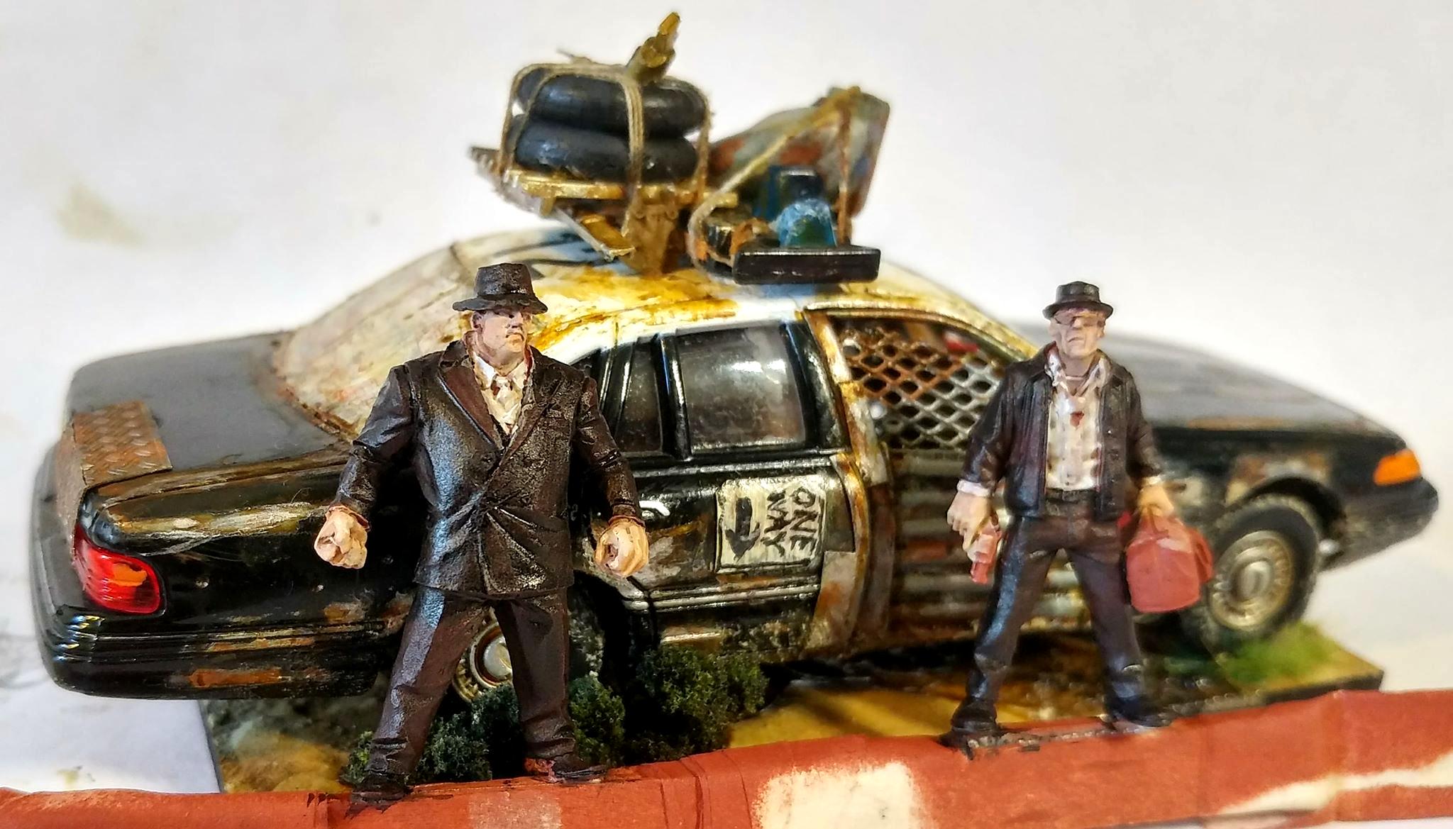 Blues Brothers, Cars, Conversion, Diecast, Max Max, Police, Post-apoc