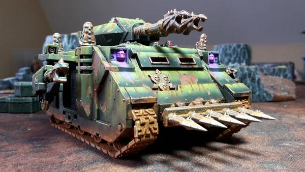 Chaos, Death Guard, Heretic Astartes, Predator, Tank, Warhammer 40,000, Weathered