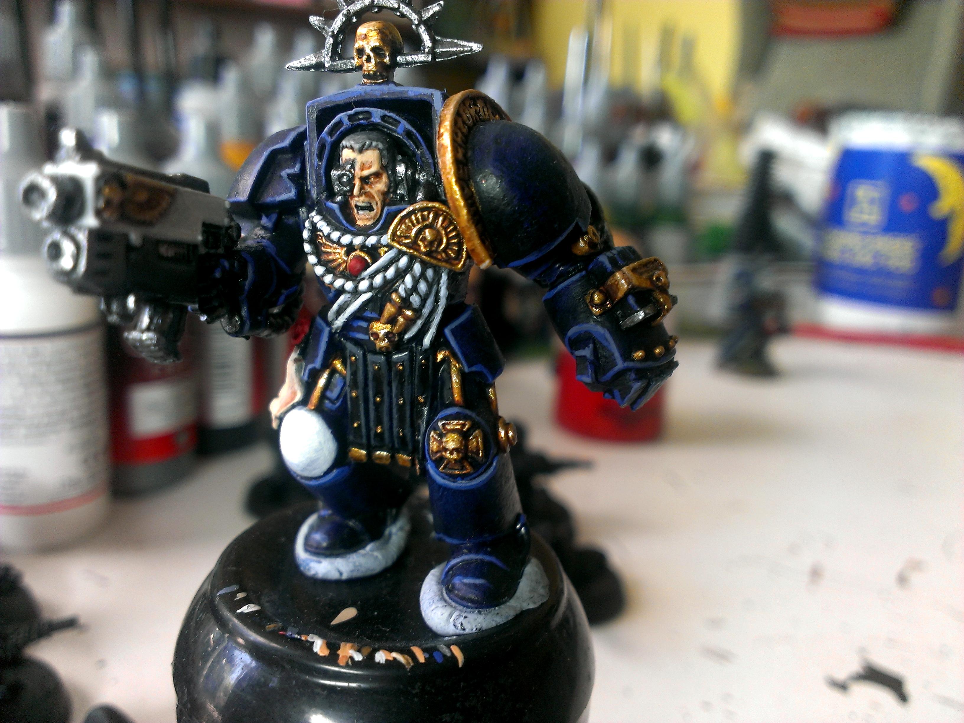Captain, Invictus, Space Marines, Terminator Armor, Ultramarines, Work In Progress