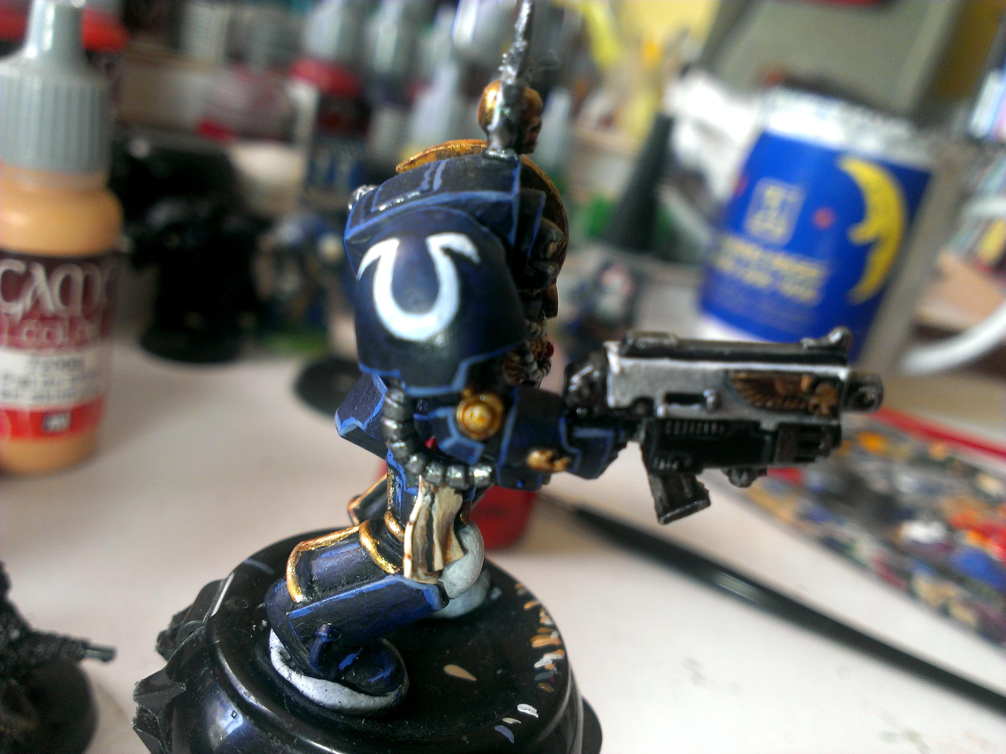 Captain, Invictus, Space Marines, Terminator Armor, Ultramarines, Work In Progress