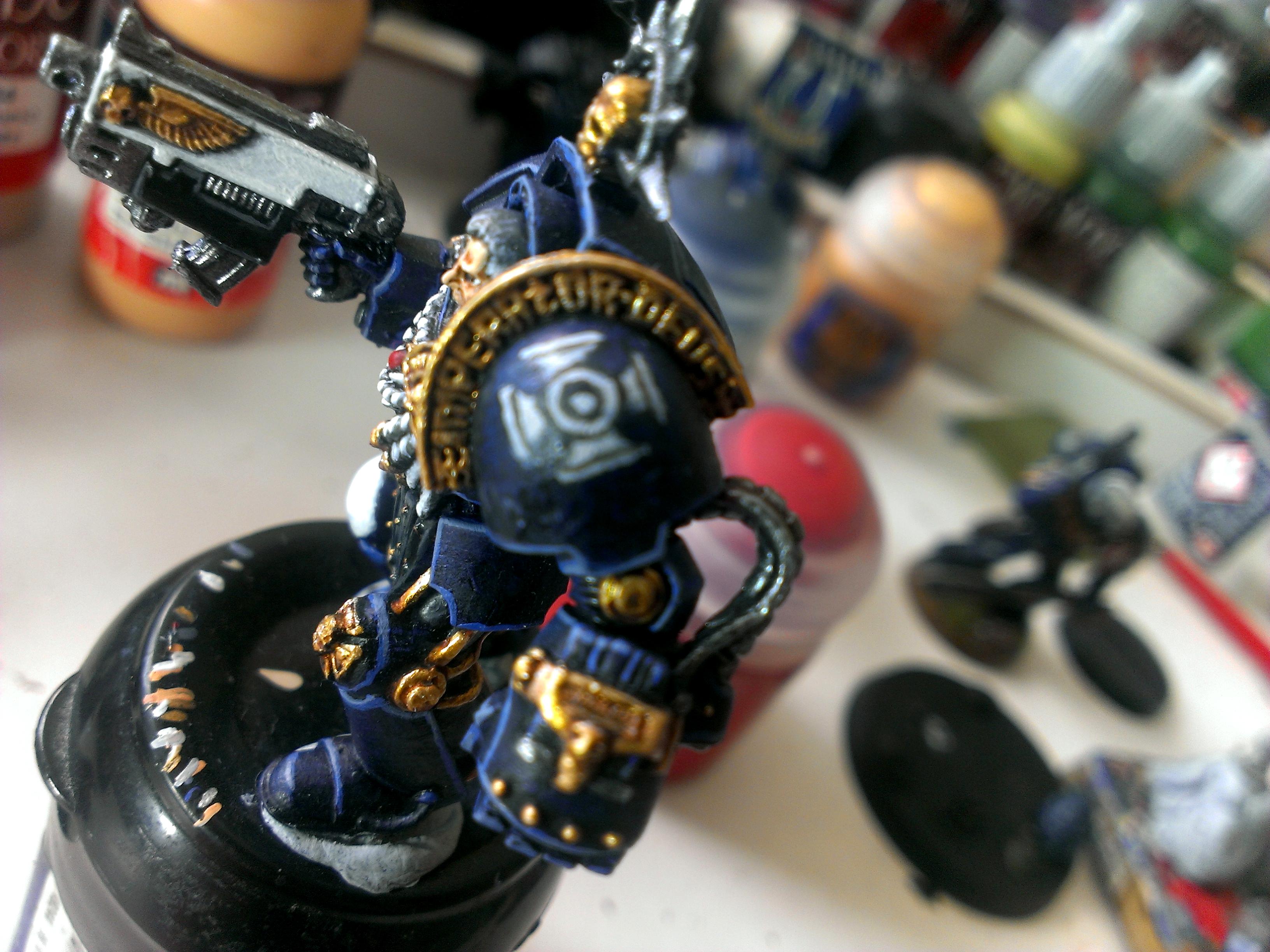 Captain, Invictus, Space Marines, Terminator Armor, Ultramarines, Work In Progress