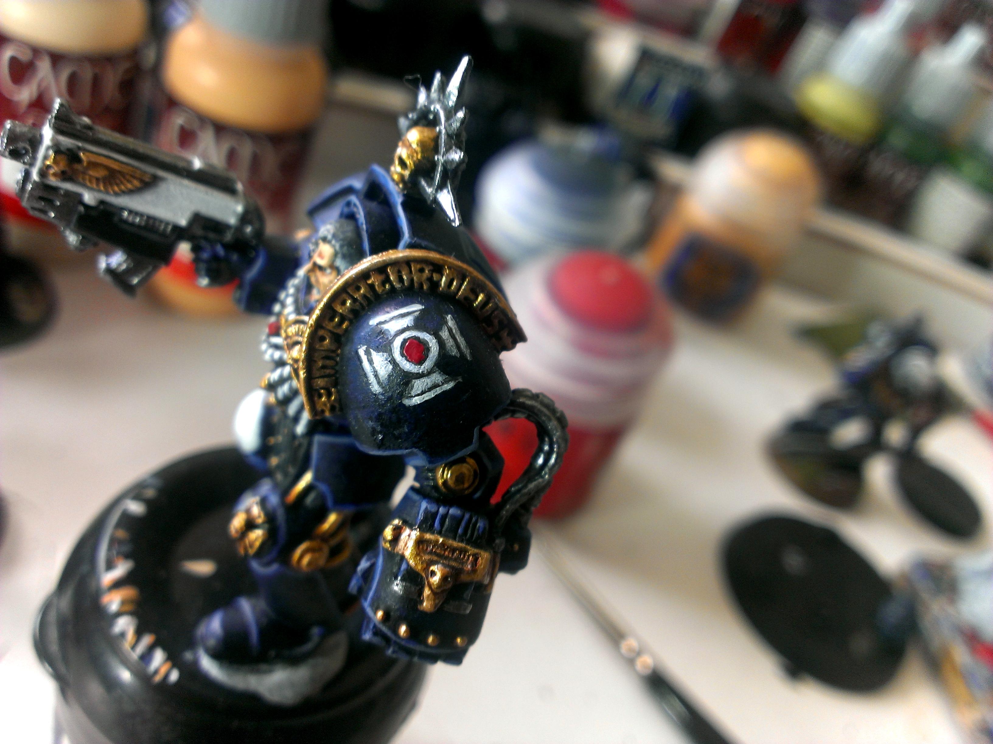 Captain, Invictus, Space Marines, Terminator Armor, Ultramarines, Work In Progress