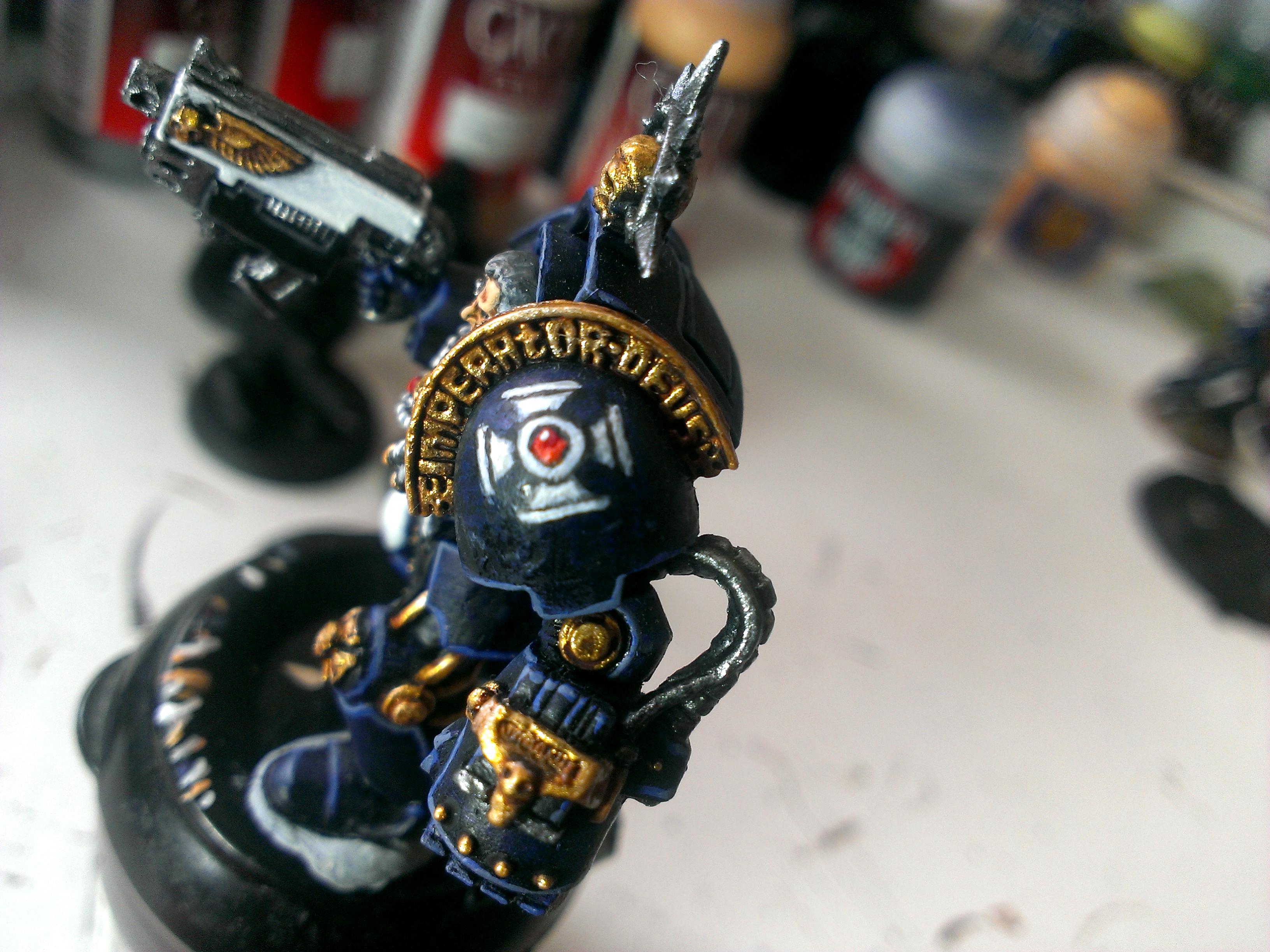 Captain, Invictus, Space Marines, Terminator Armor, Ultramarines, Work In Progress