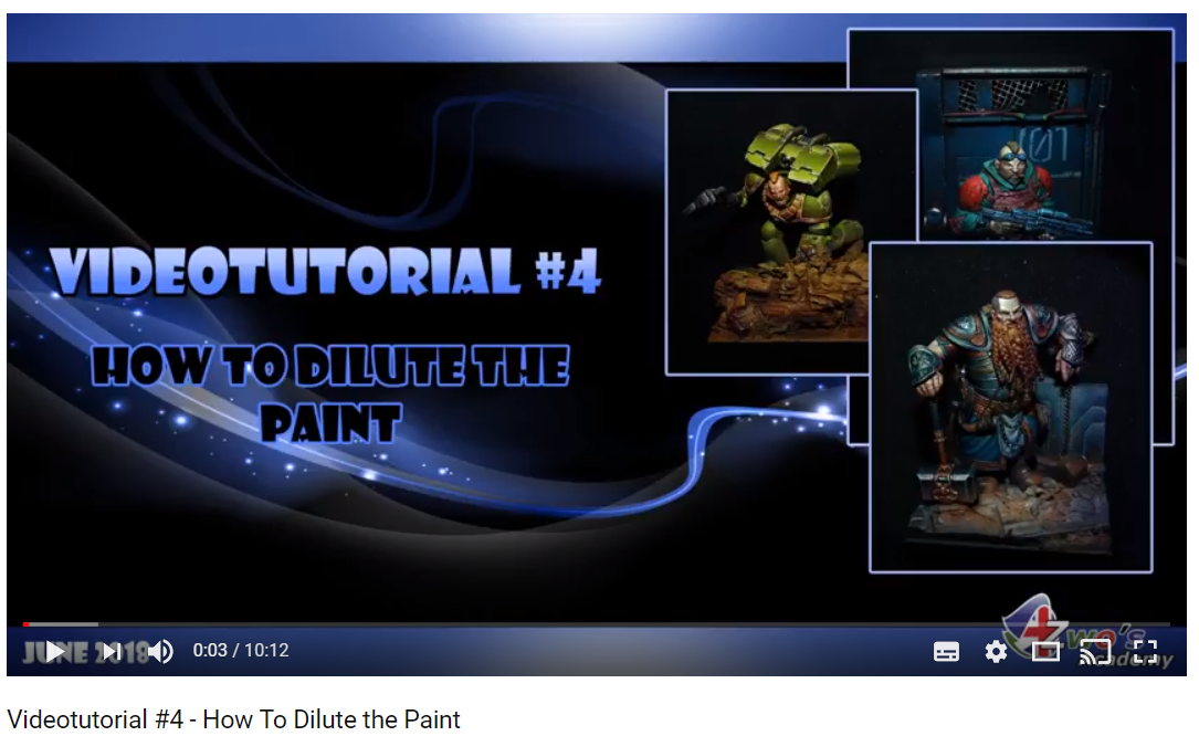 Four video.How to dilute the paint