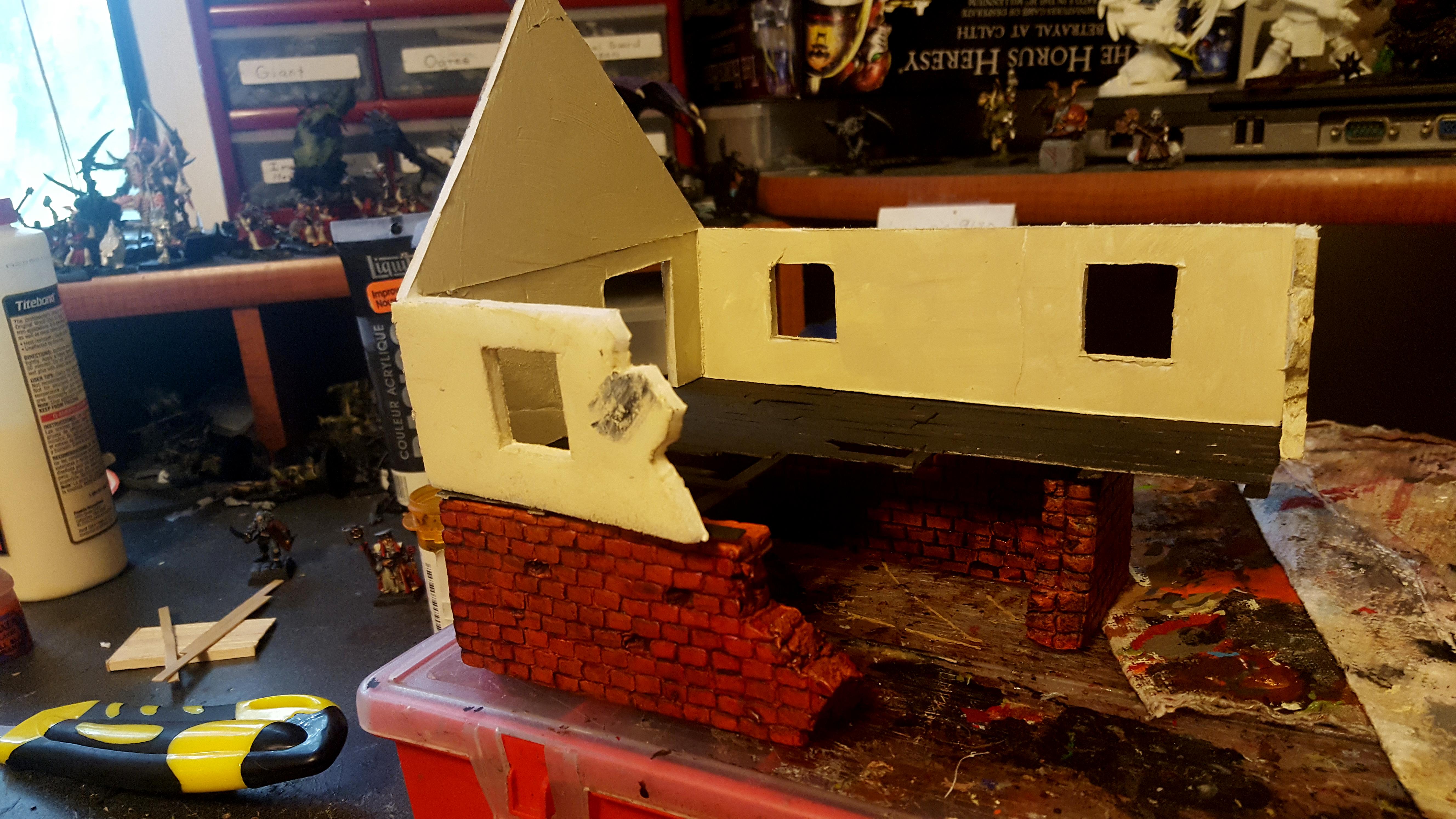 Mordheim, Ruins, Scratch Build, Terrain