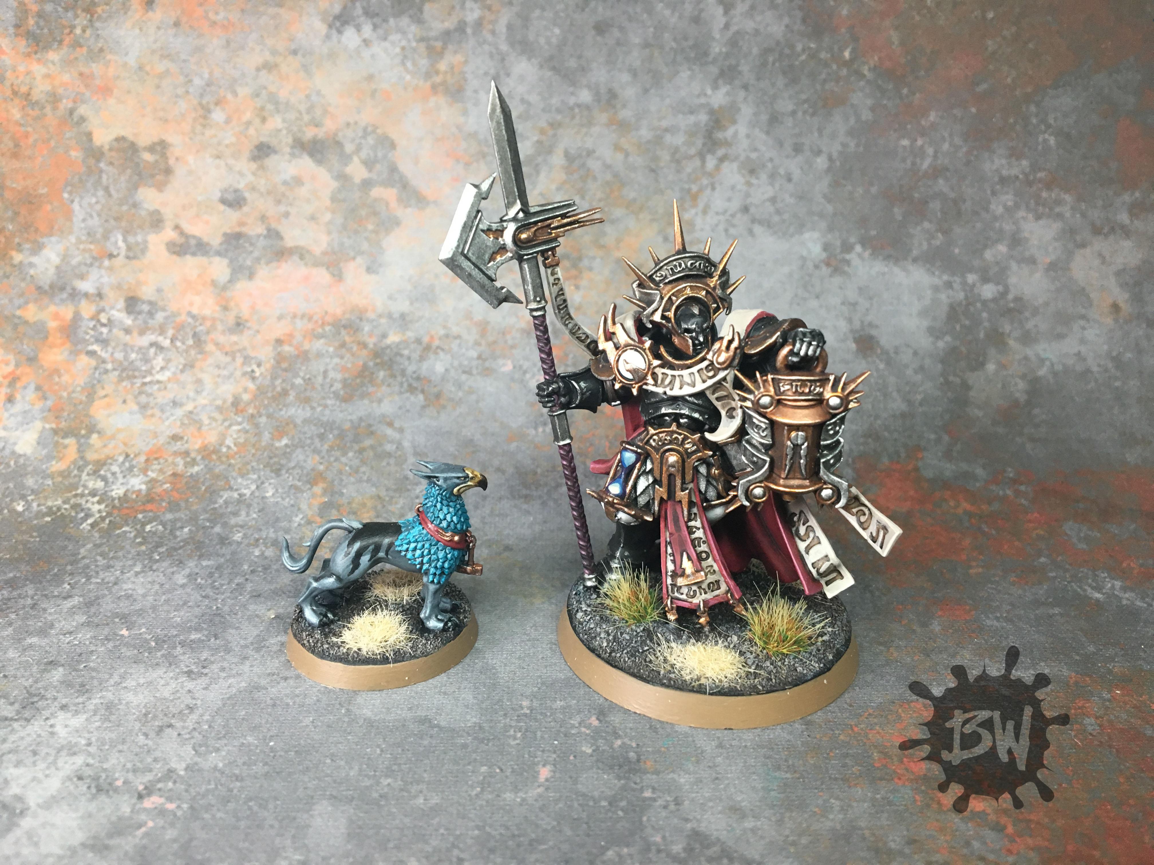 Age Of Sigmar, Lord-castellant With Gryph-hound, Order, Stormcast, Warhammer Fantasy