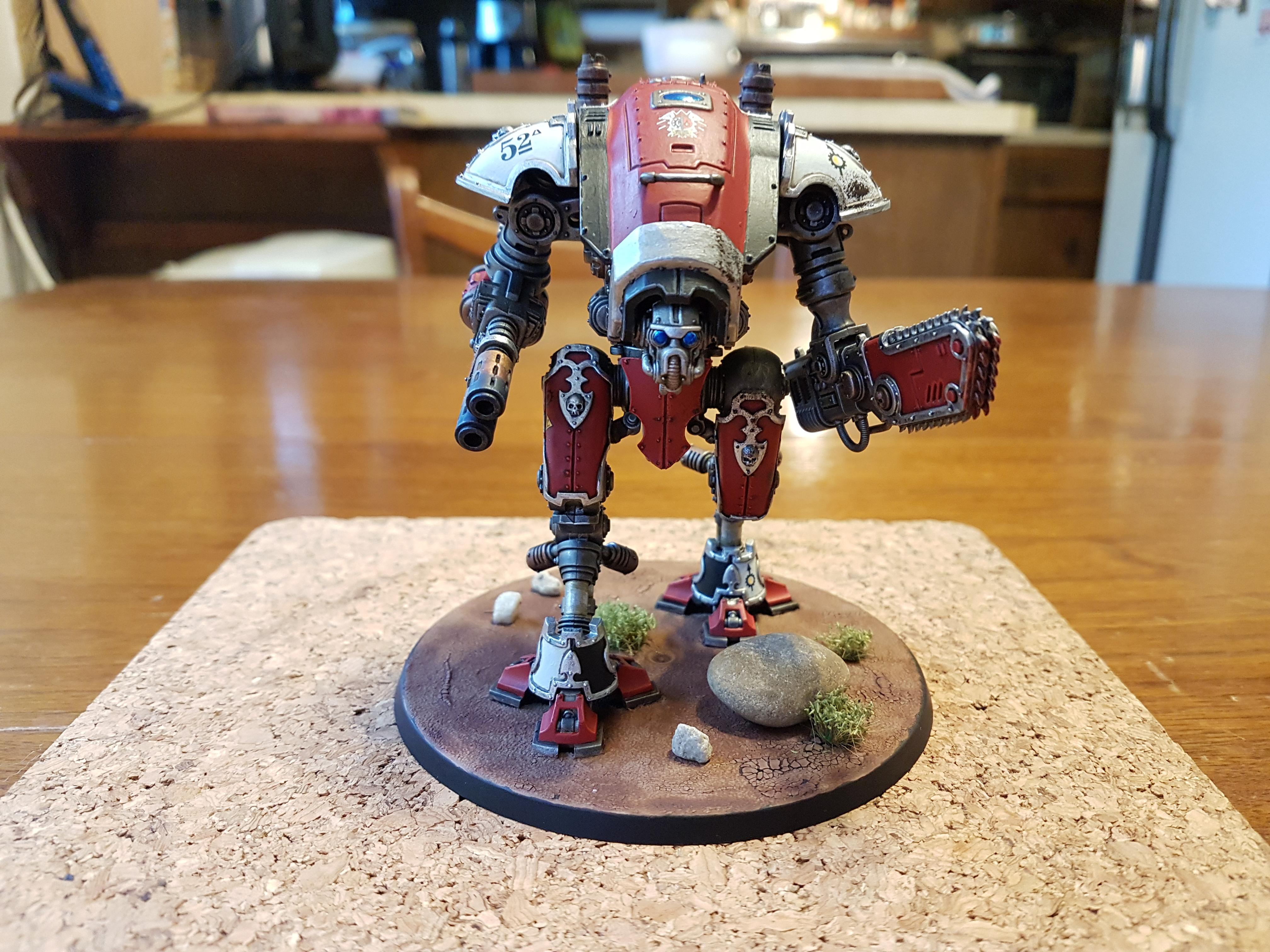 Armiger, Armiger Warglaives, Black, House Taranis, Imperial, Imperial Knights, Knights, Reaper Chain-cleaver, Red, Taranis, Thermal Spear, Warglaives, White