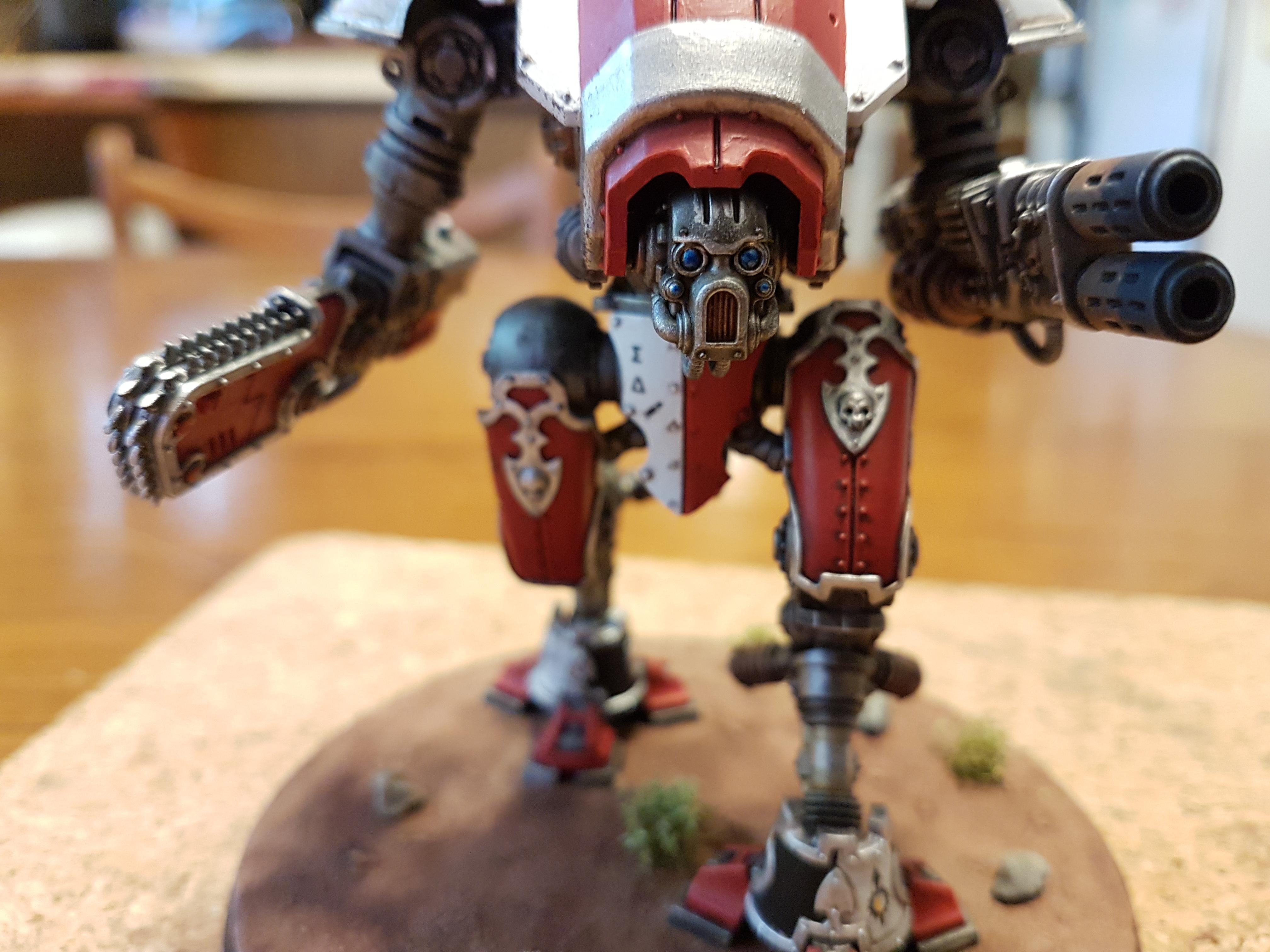 Armiger, Armiger Warglaives, Black, House Taranis, Imperial, Imperial Knights, Knights, Reaper Chain-cleaver, Red, Taranis, Thermal Spear, Warglaives, White