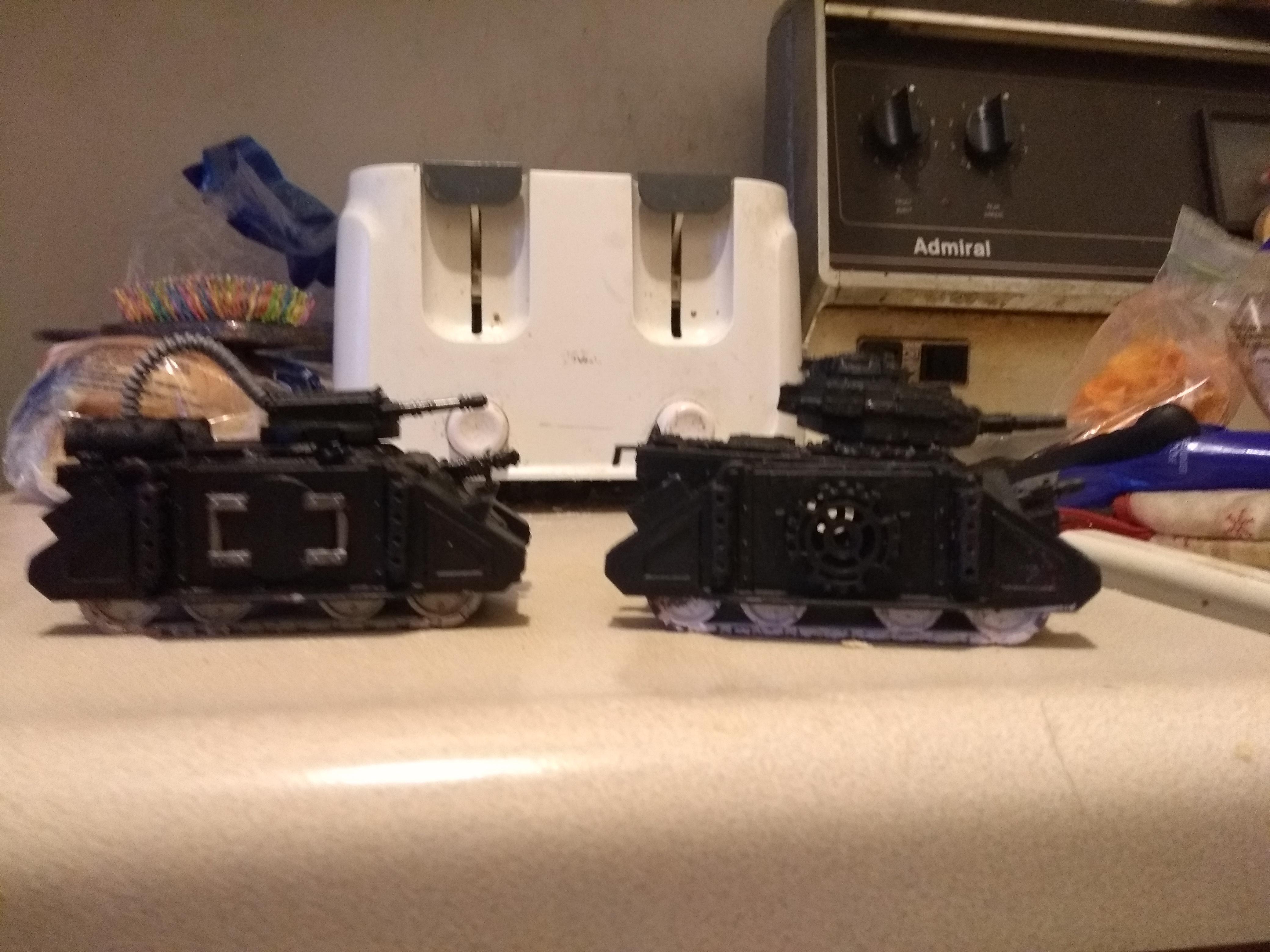 I turned the rino into a Bain wolf and the predator in to a devil dog