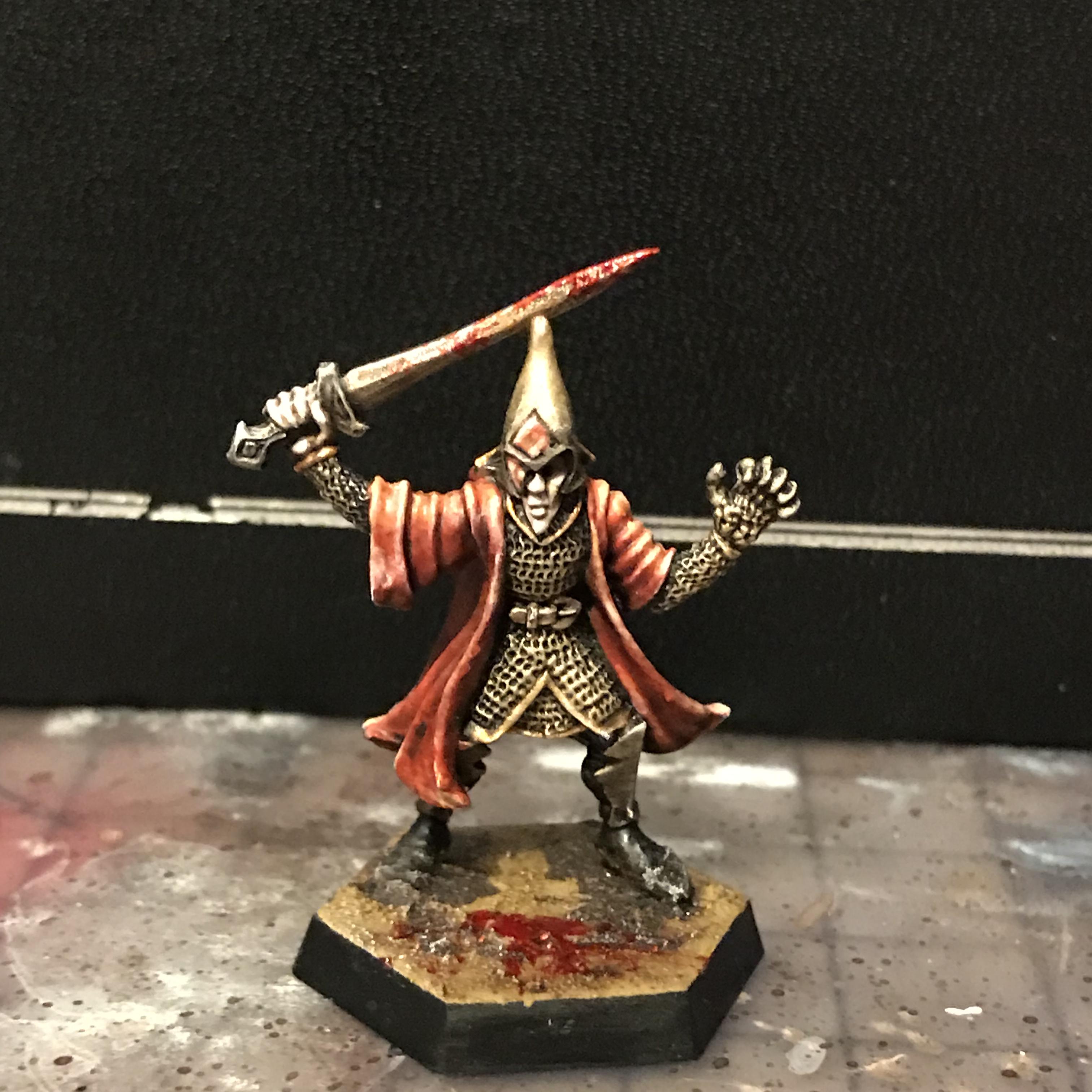 Champion, Chaos, Citadel, Corum, Eternal, Fj, Hand, In, Irsei, Jhaelen, Mage, Mini, Miniature, Moorcock, Oldhammer, Prince, Robe, Roleplay, Scarlet, Silver, Sorcerer, The, Vadhagh, Warhammer Fantasy, With, Wizard
