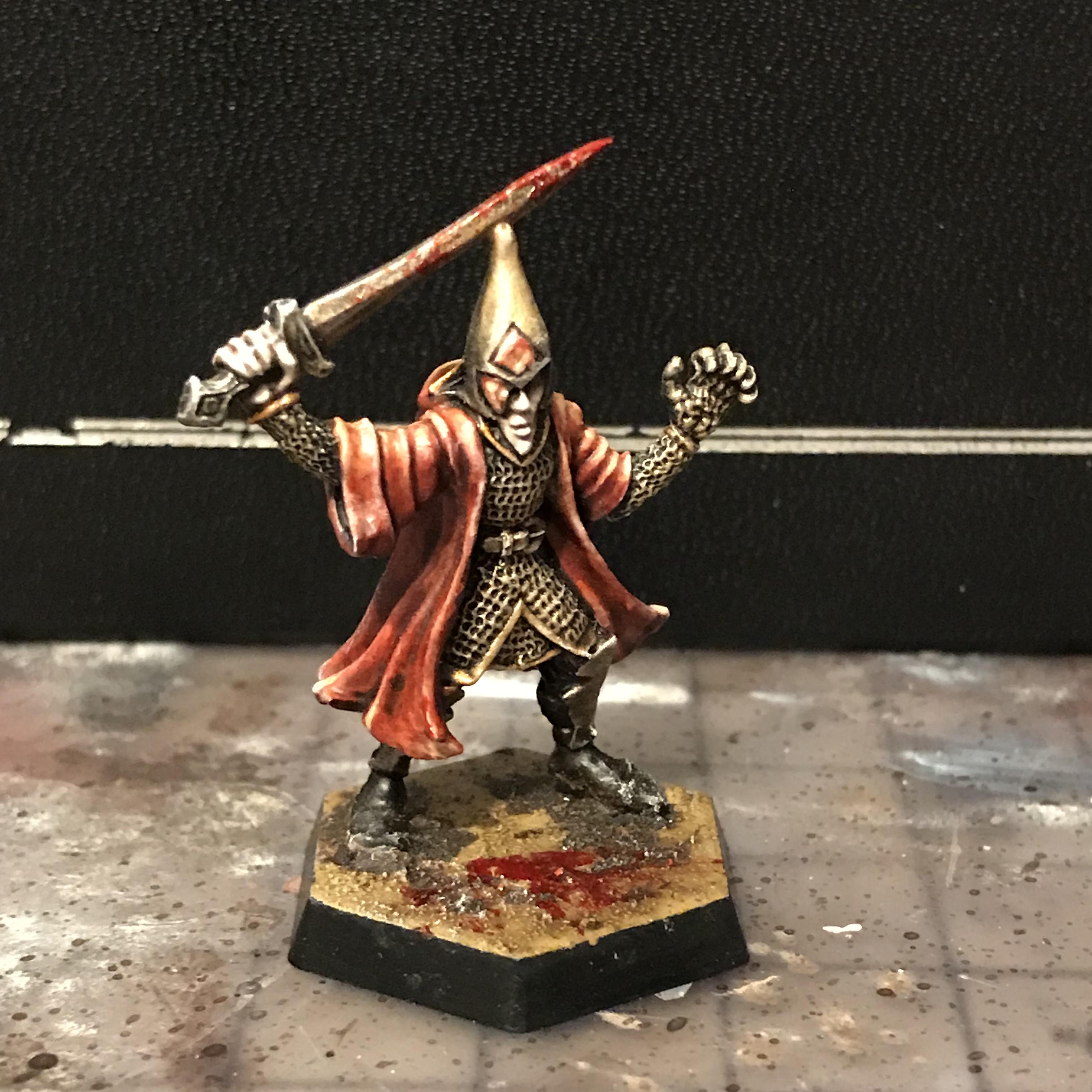 Champion, Chaos, Citadel, Corum, Eternal, Fj, Hand, In, Irsei, Jhaelen, Mage, Mini, Miniature, Moorcock, Oldhammer, Prince, Robe, Roleplay, Scarlet, Silver, Sorcerer, The, Vadhagh, Warhammer Fantasy, With, Wizard