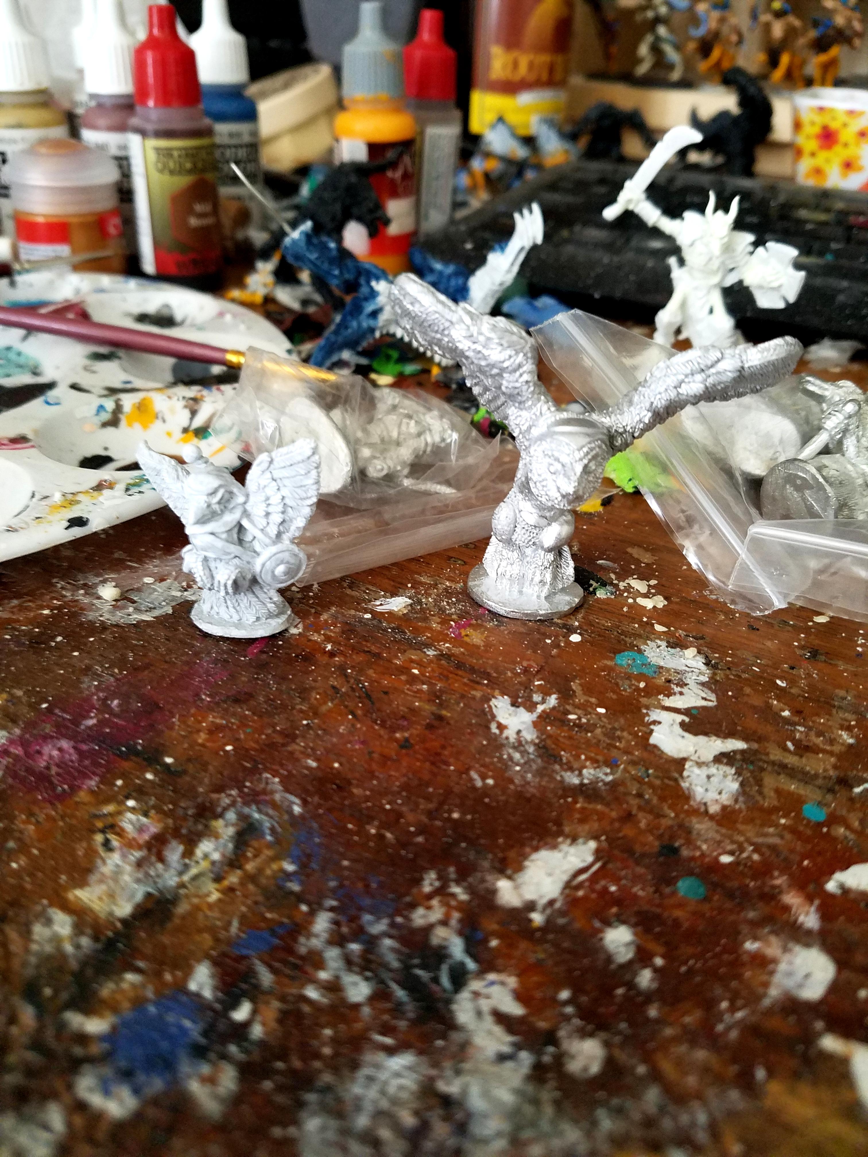 Animal Adventurers, Birb, Bird, Dakka Painting Challenge 2018, Oathsworn, Owl, Paint On Primer, Primered, Work In Progress