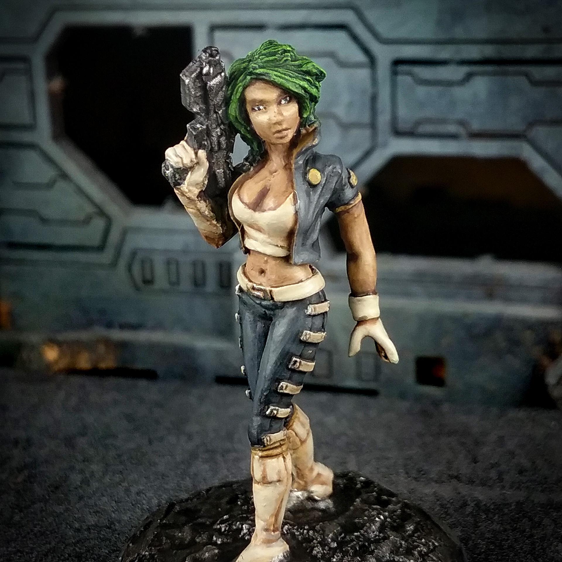 Atomic Punk, Bombshell Miniature, Punk, Sci Fi Female, Sci Fi Rogue, Trader