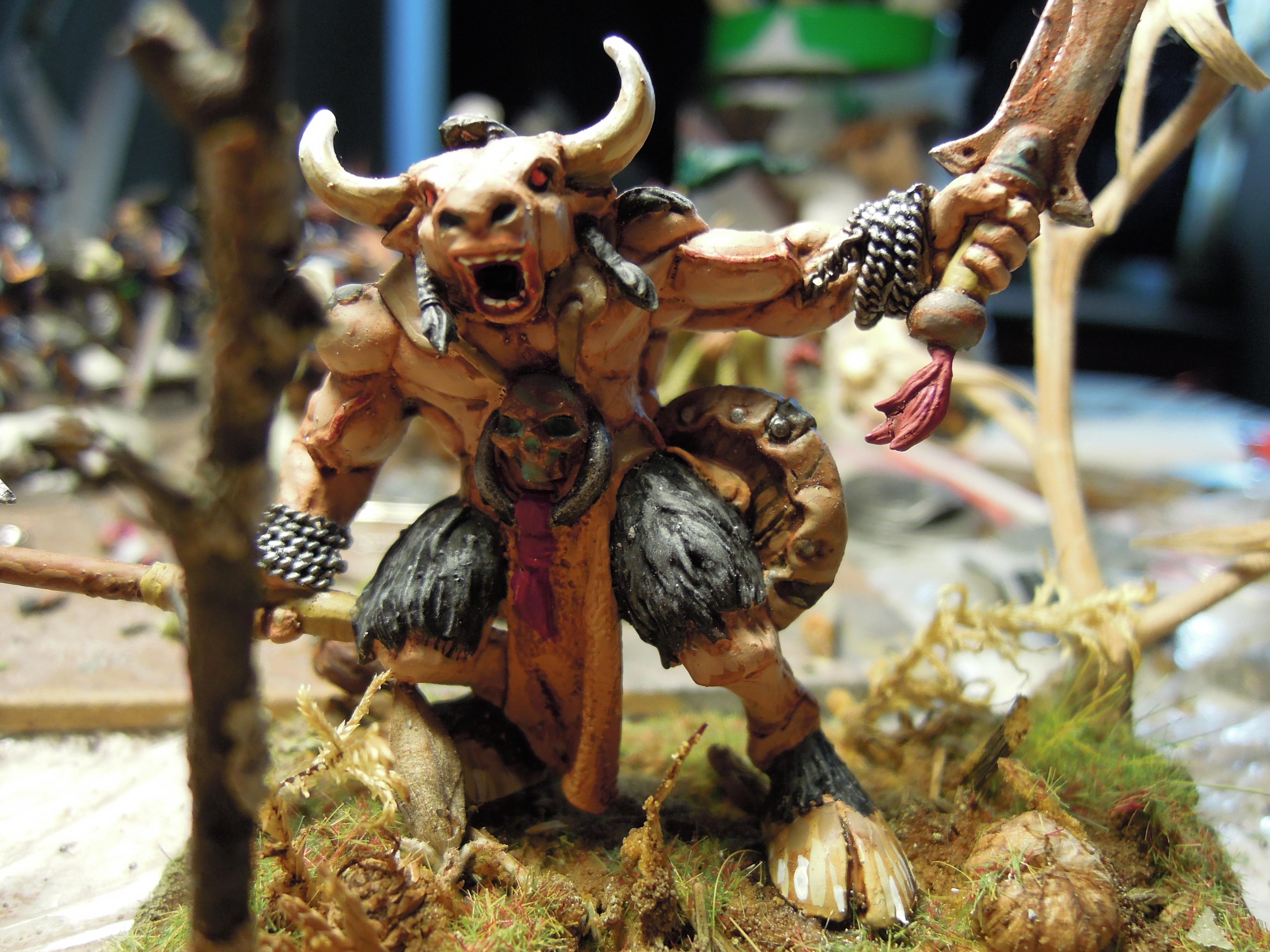 Beastmen, Bull, Chaos, Conversion, Fantasy Battles, From Russia, Infantry, Minotaurs, Technolog, Tehnolog, Warhammer Fantasy