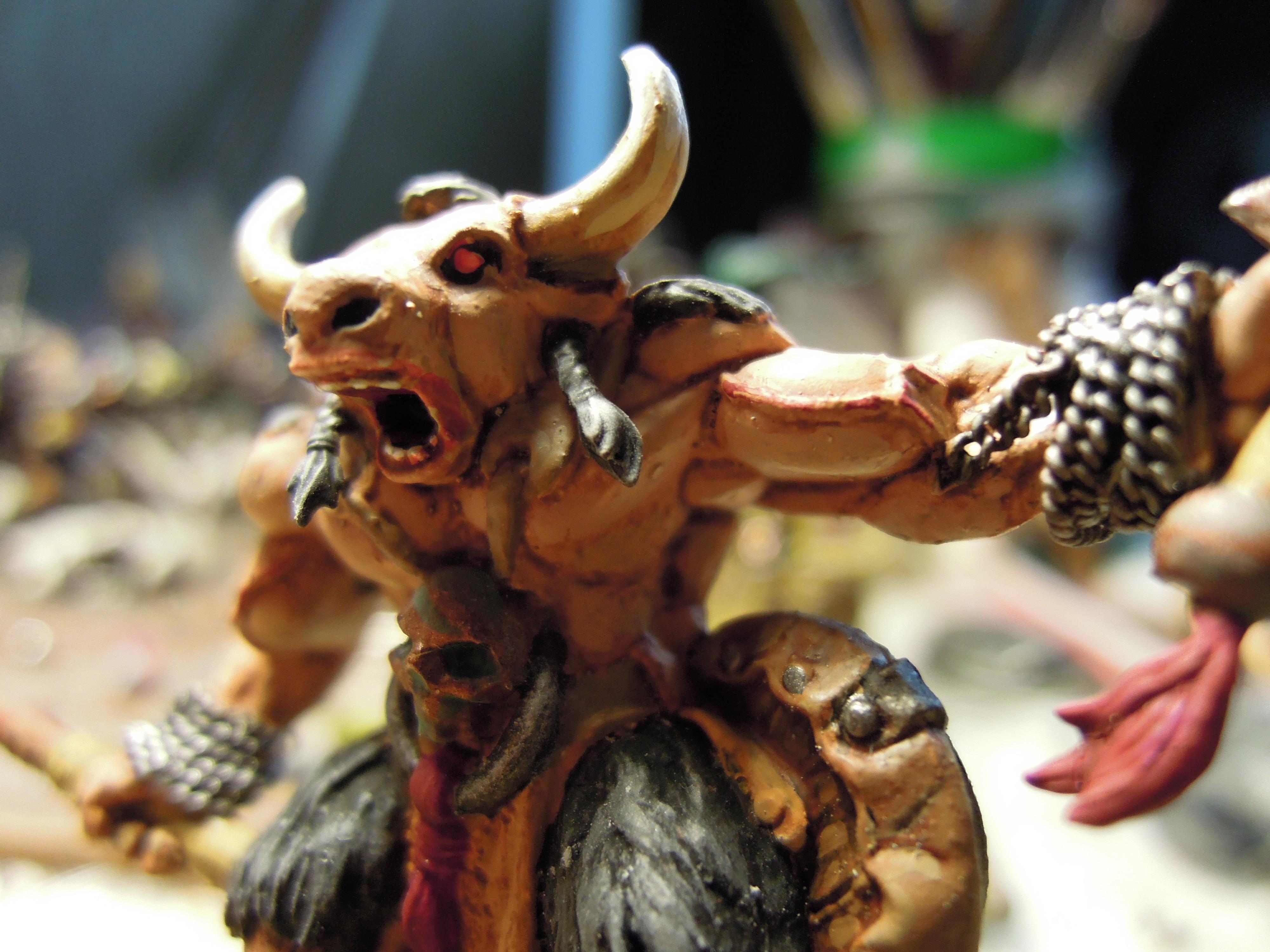 Beastmen, Bull, Chaos, Conversion, Fantasy Battles, From Russia, Infantry, Minotaurs, Technolog, Tehnolog, Warhammer Fantasy