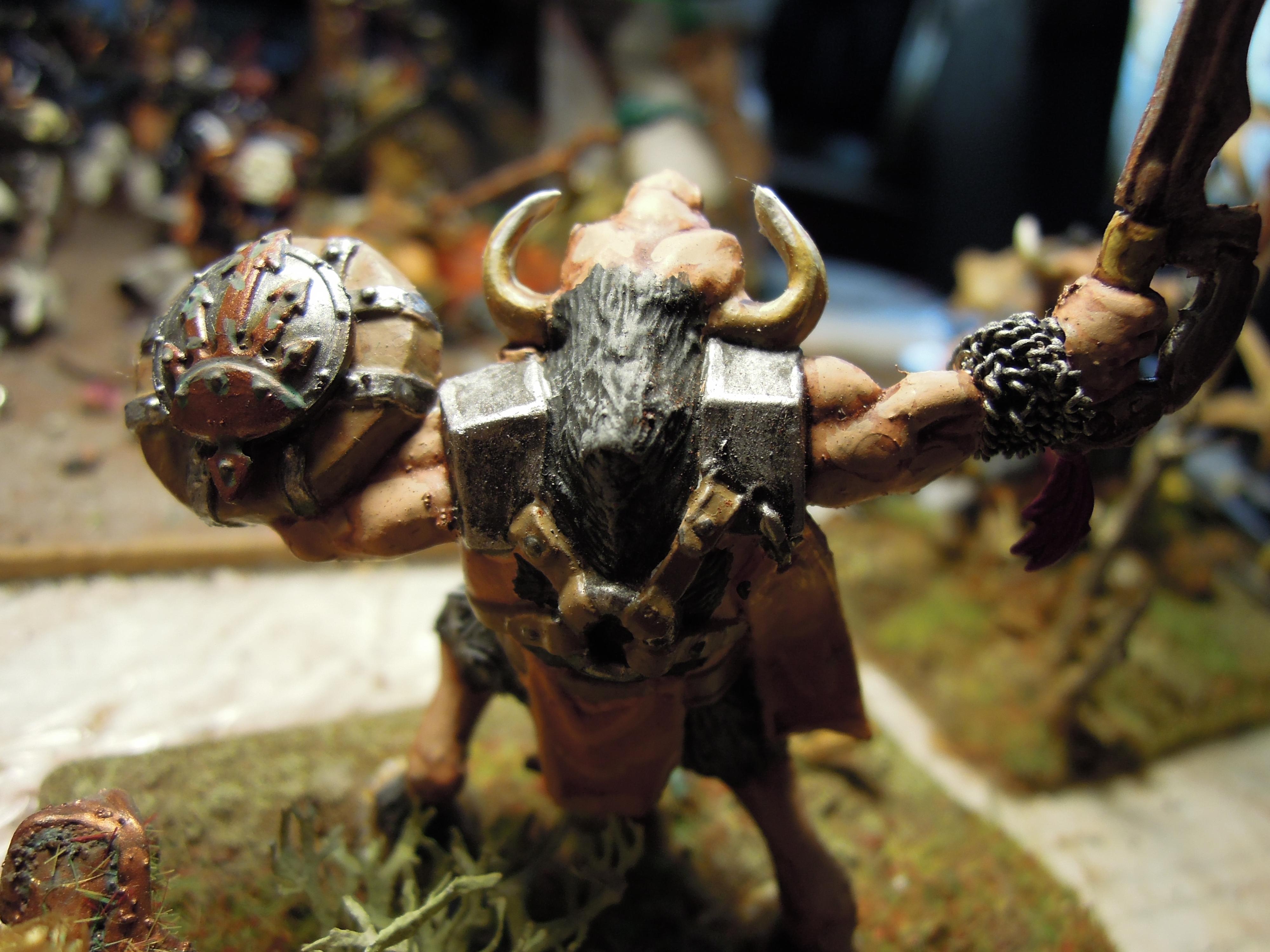 Beastmen, Bull, Chaos, Conversion, Fantasy Battles, From Russia, Infantry, Minotaurs, Technolog, Tehnolog, Warhammer Fantasy