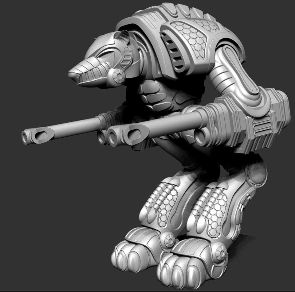 Fractured Stars - Kannid "Ridgeback" Recon Mech