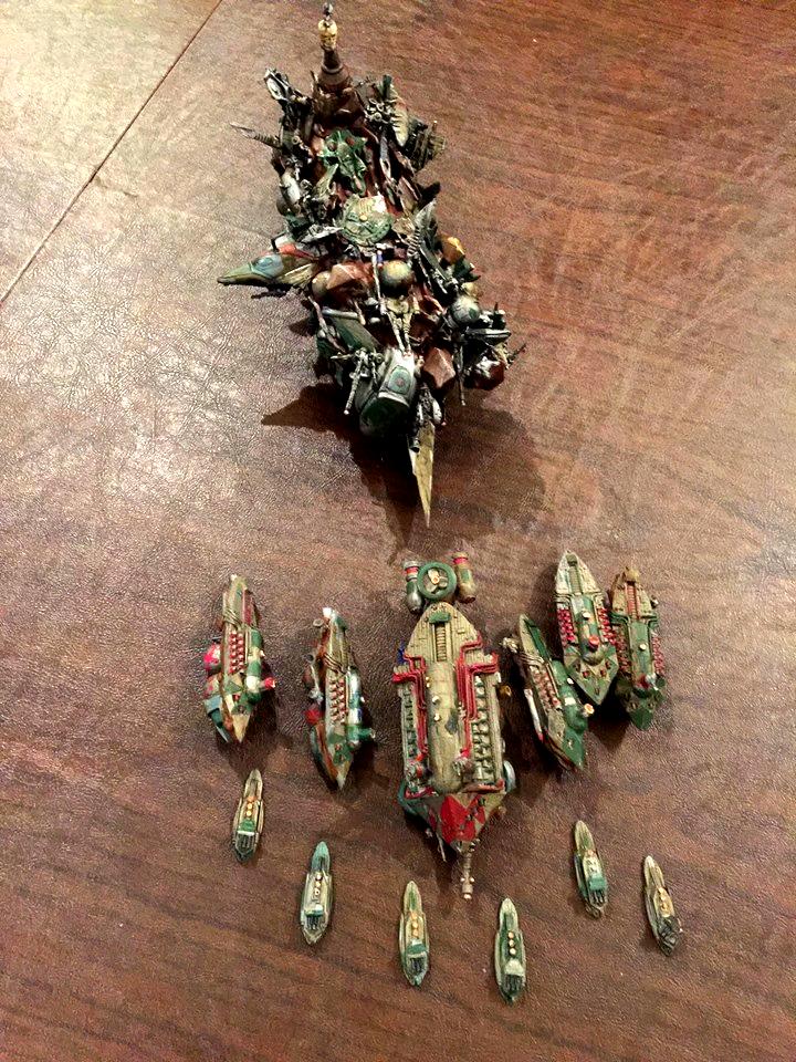 Battlefleet Gothic, Orks, Scratch Build, Space Hulk, Toy