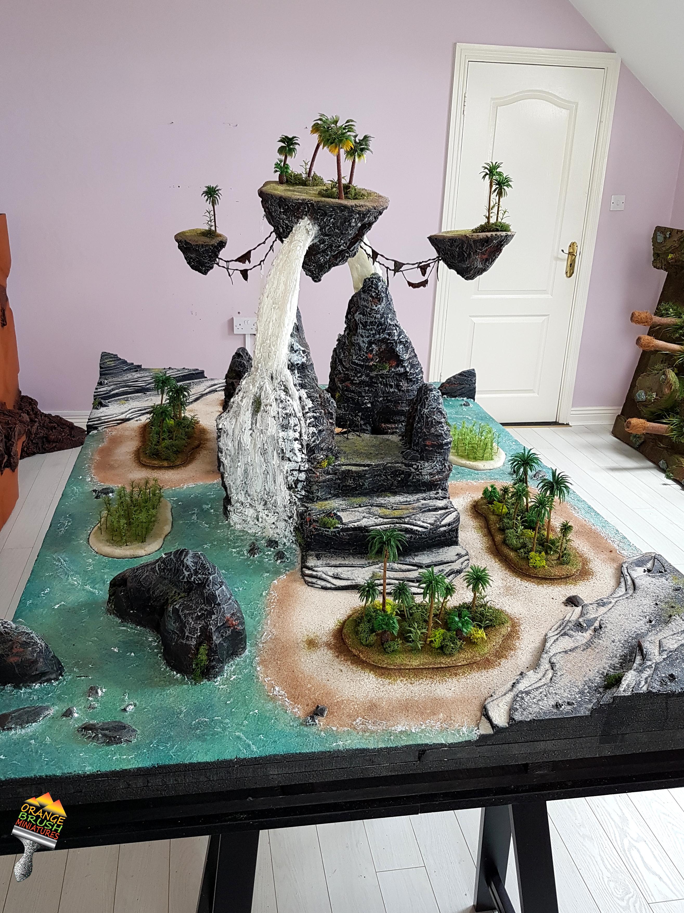 Game Table, Pro-painted, Terrain, Tropical, Warhamer40k, Warhammer 40,000, Warhammer Fantasy