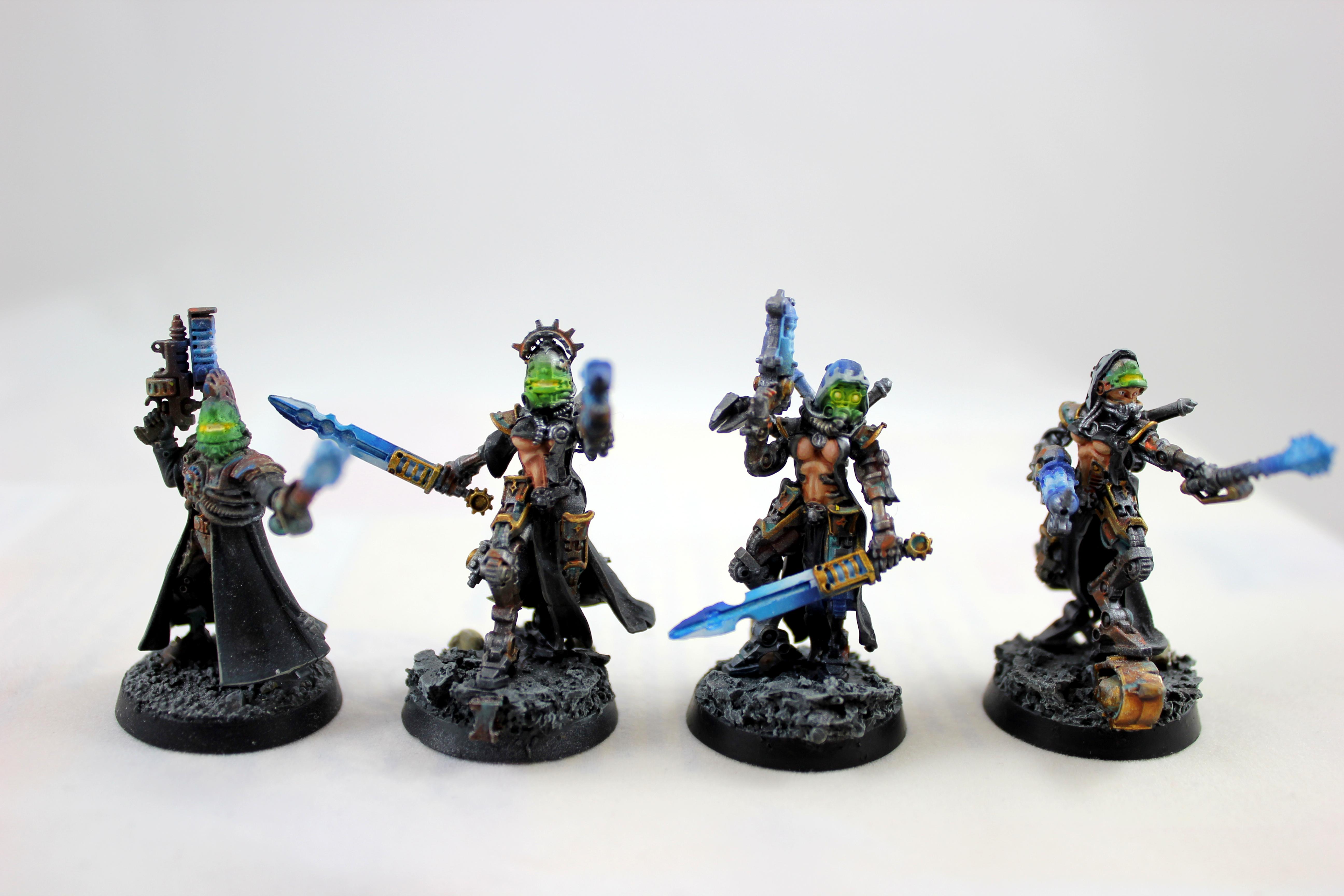Ad Mech, Adeptus Mechanicus, Dark Mechanicum, Object Source Lighting, Skitarii, Warhammer 40,000