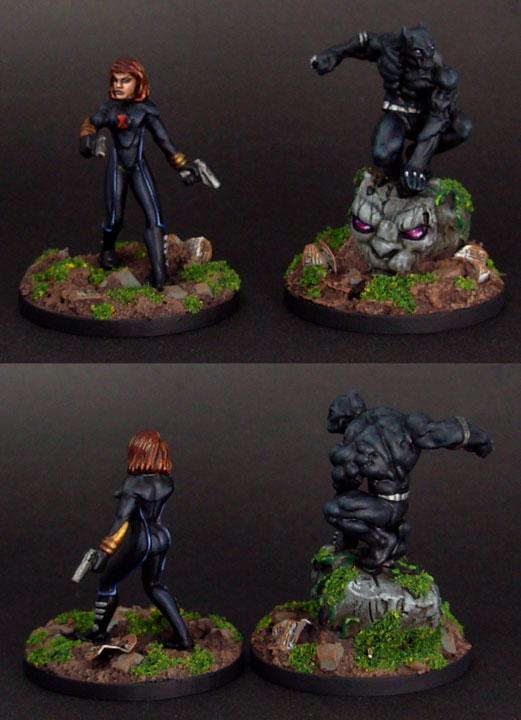 Black Panther, Black Widow, Heroclix, Super Heroes