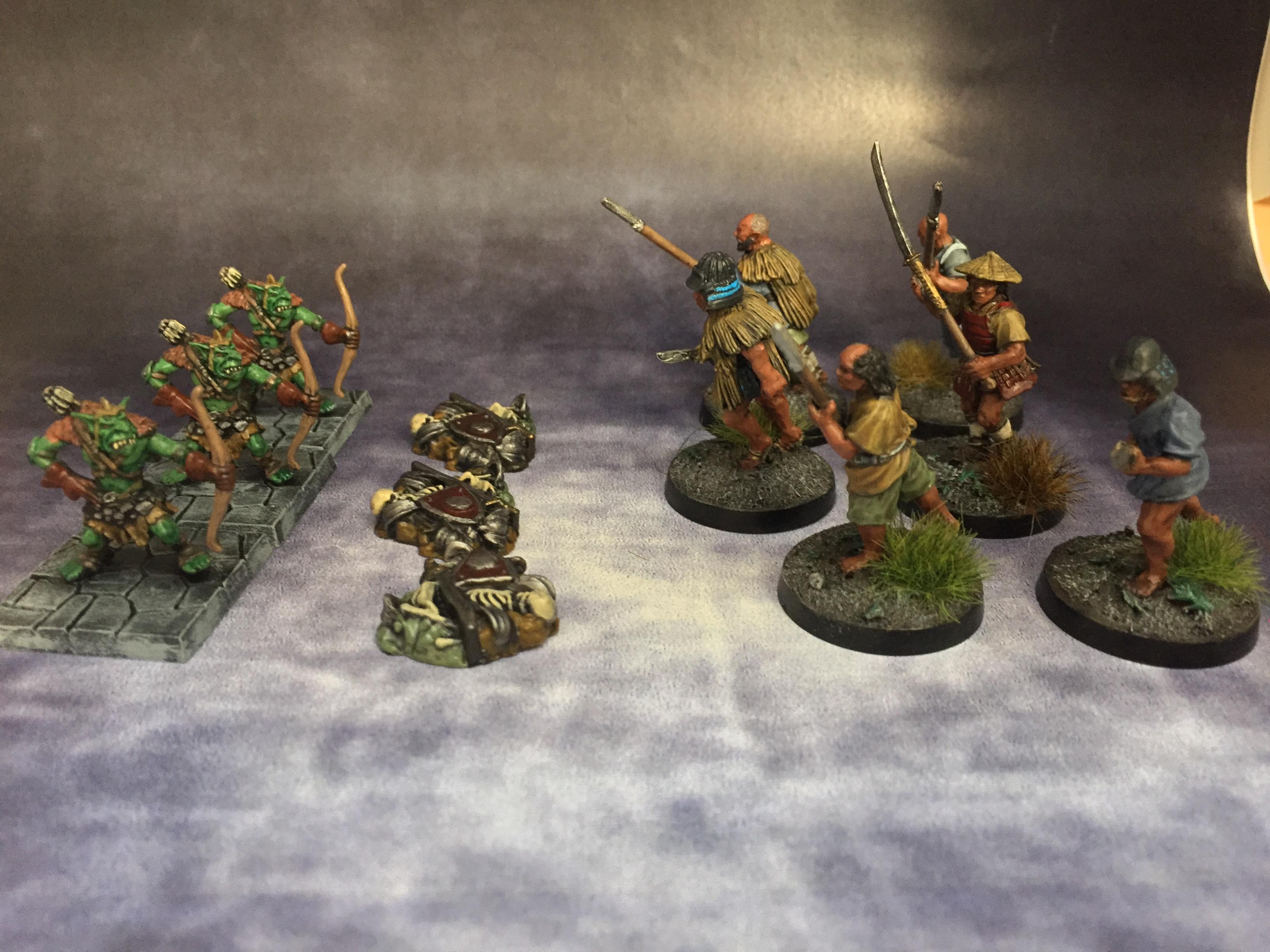 Dungeon Saga, Goblins, Ikko Ikki, June 2018, Peasants, Perry, Samurai
