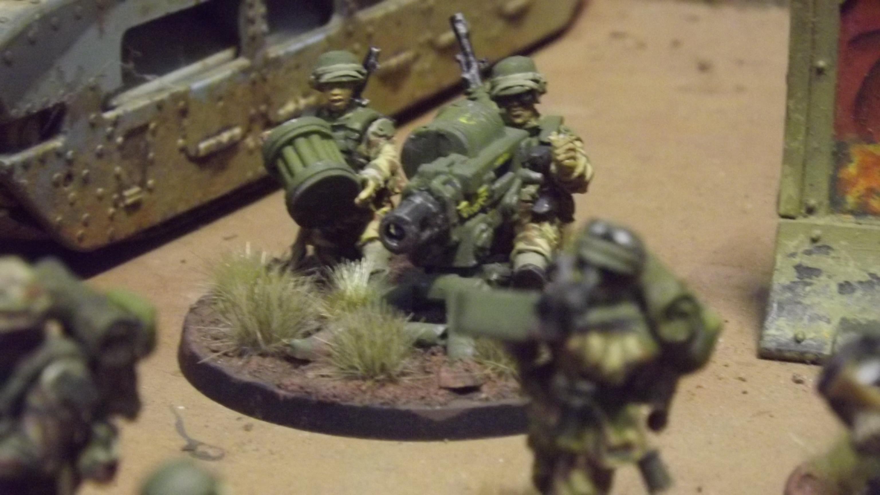 Arcadians, Female Guardsmen, Guardsmen, Heavy Bolter, Heavy Weapon, Victoria Minatures
