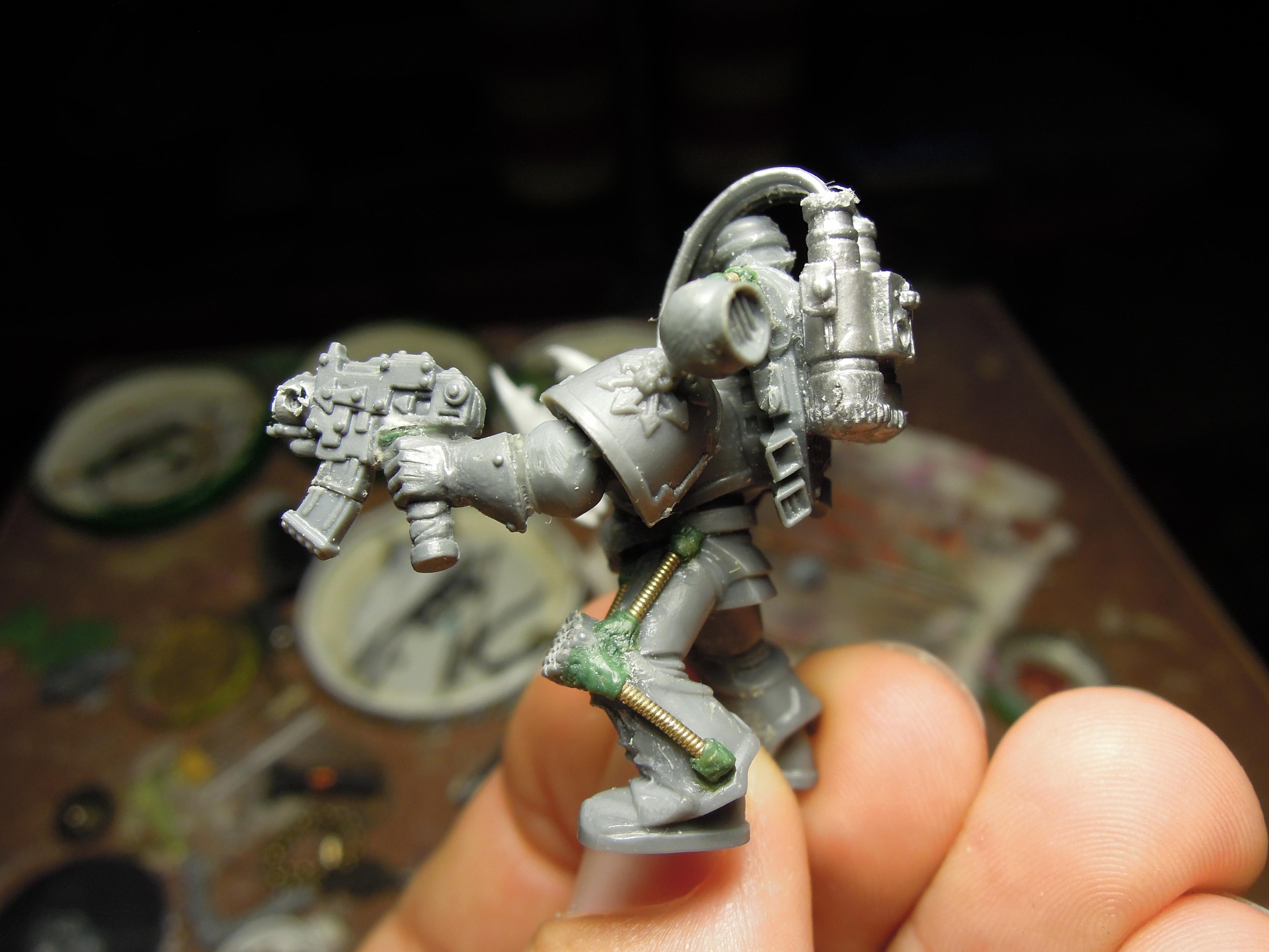 Chaos, Chaos Space Marines, Conversion, Emperor's Children, Greenstuff, Heresy, Heretic Astartes, Infantry, Kitbash, Noise Marines, Perfection Or Death, Possessed, Slaanesh, Traitor Legions, Warhammer 40,000, Wire, Work In Progress