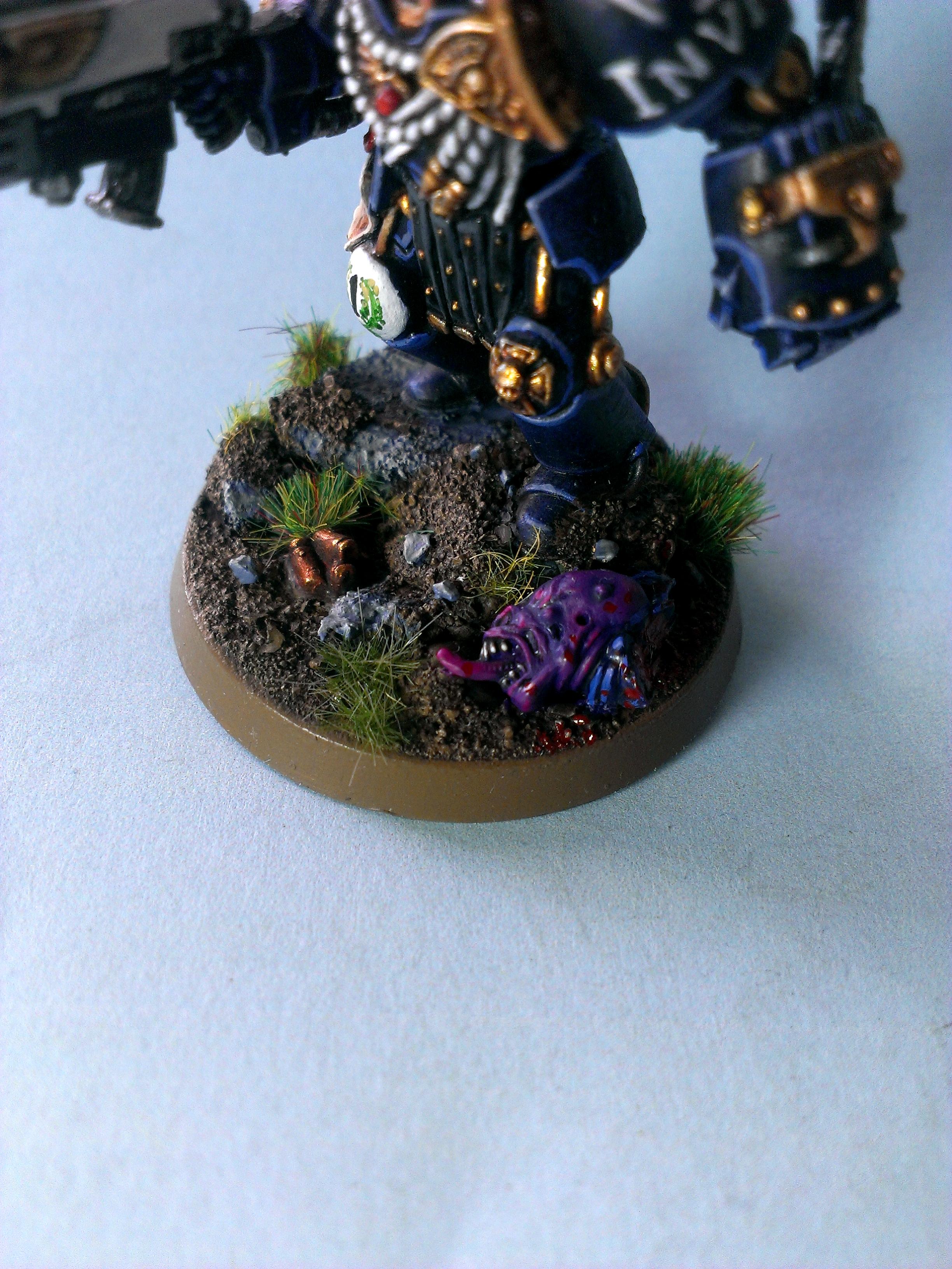 Captain, Conversion, Invictus, Space Marines, Terminator Armor, Ultramarines