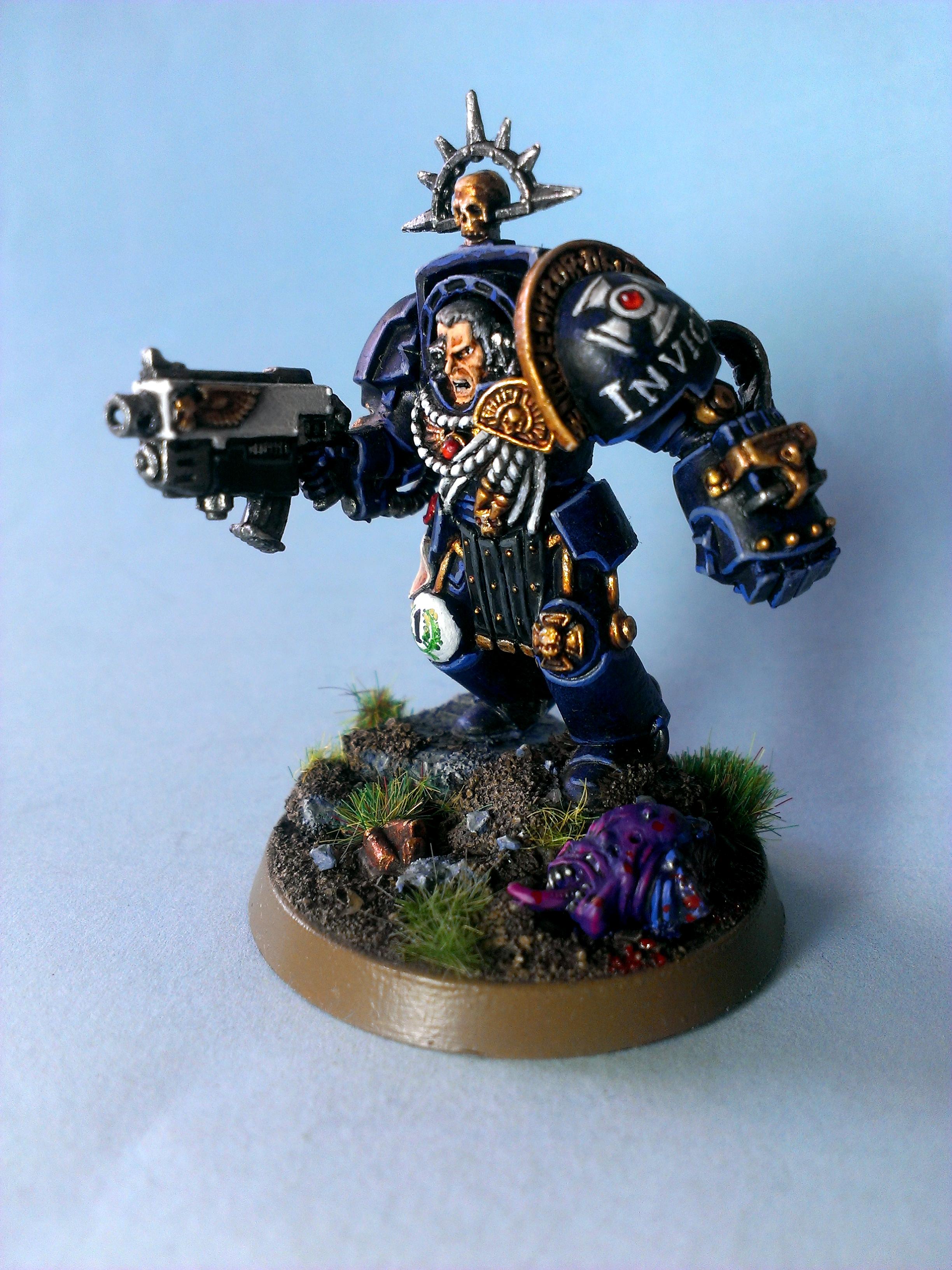 Captain, Conversion, Invictus, Space Marines, Terminator Armor, Ultramarines