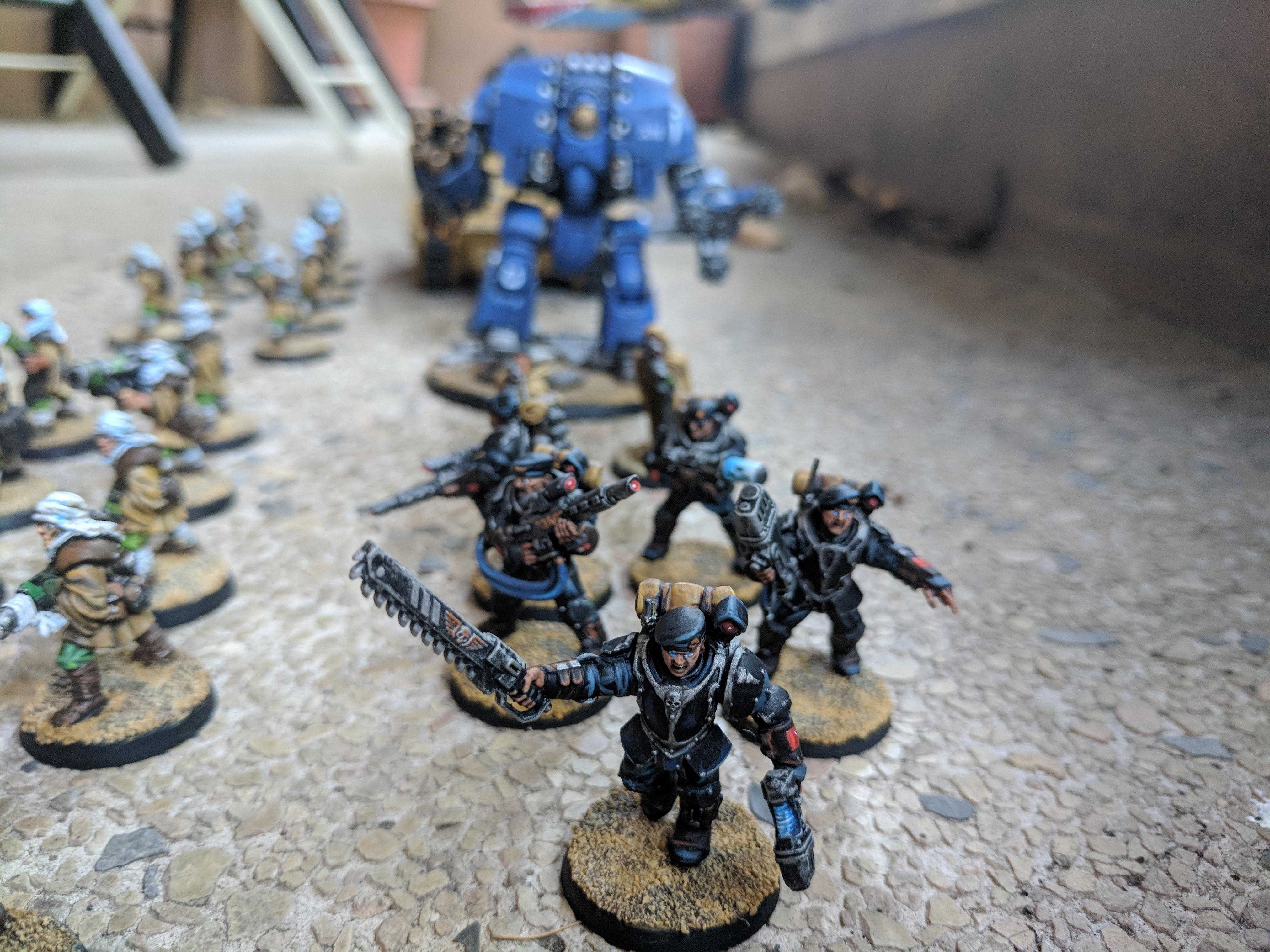 Leman Russ, Leviathan, Tallarn Desert Raiders, Ultramarines, Valkyrie, Vendetta