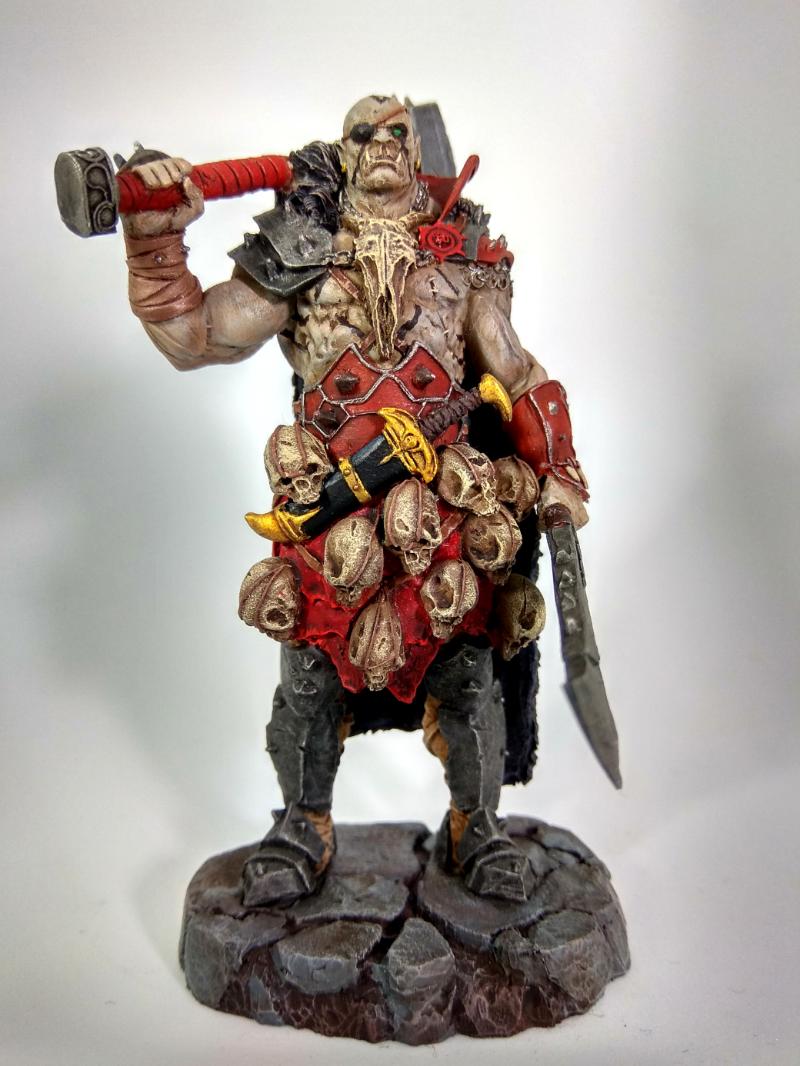 half orc fighter miniature