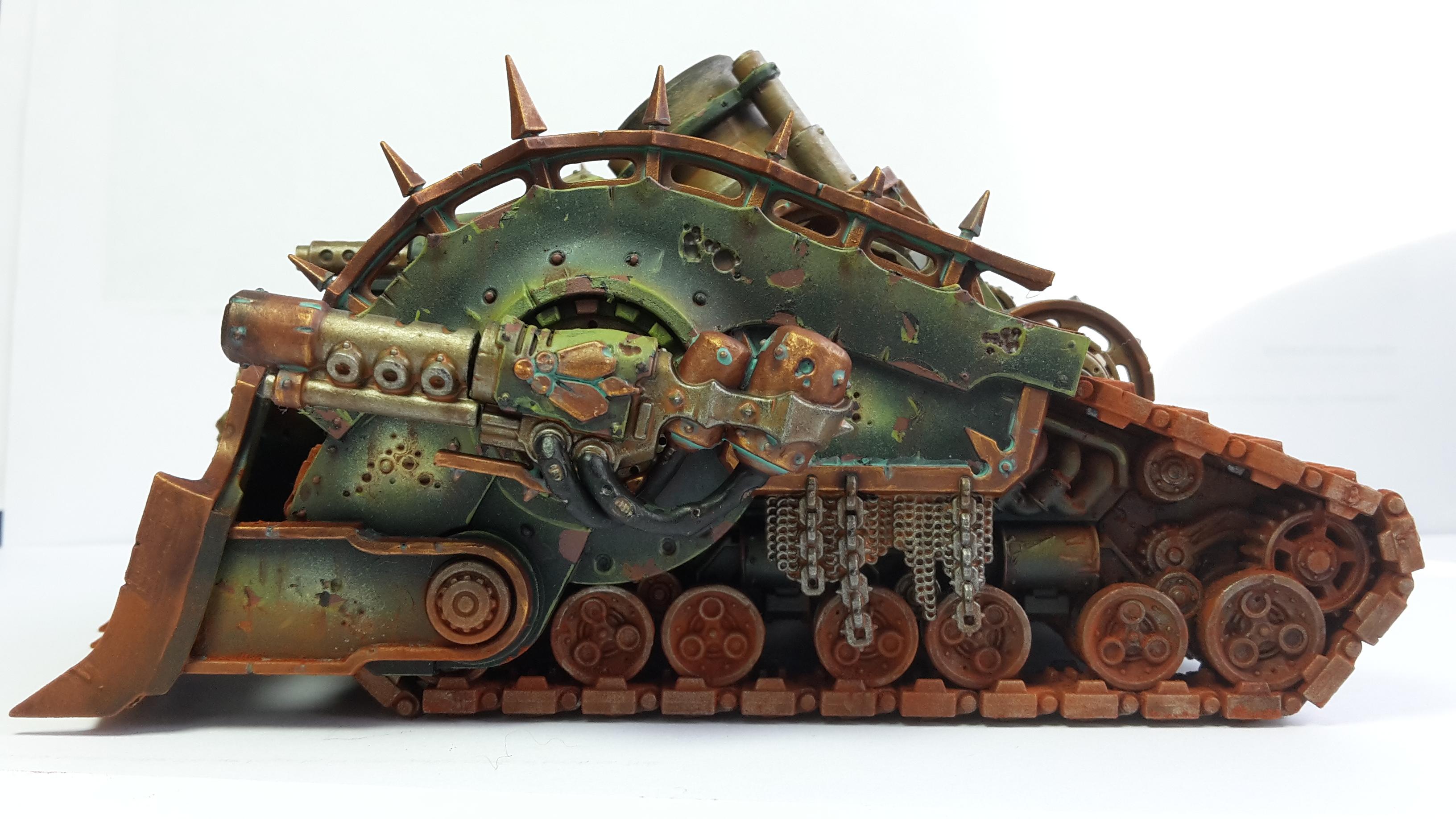 Chaos, Death Guard, Heretic Astartes, Mortar, Plagueburst Crawler, Tank, Weathered