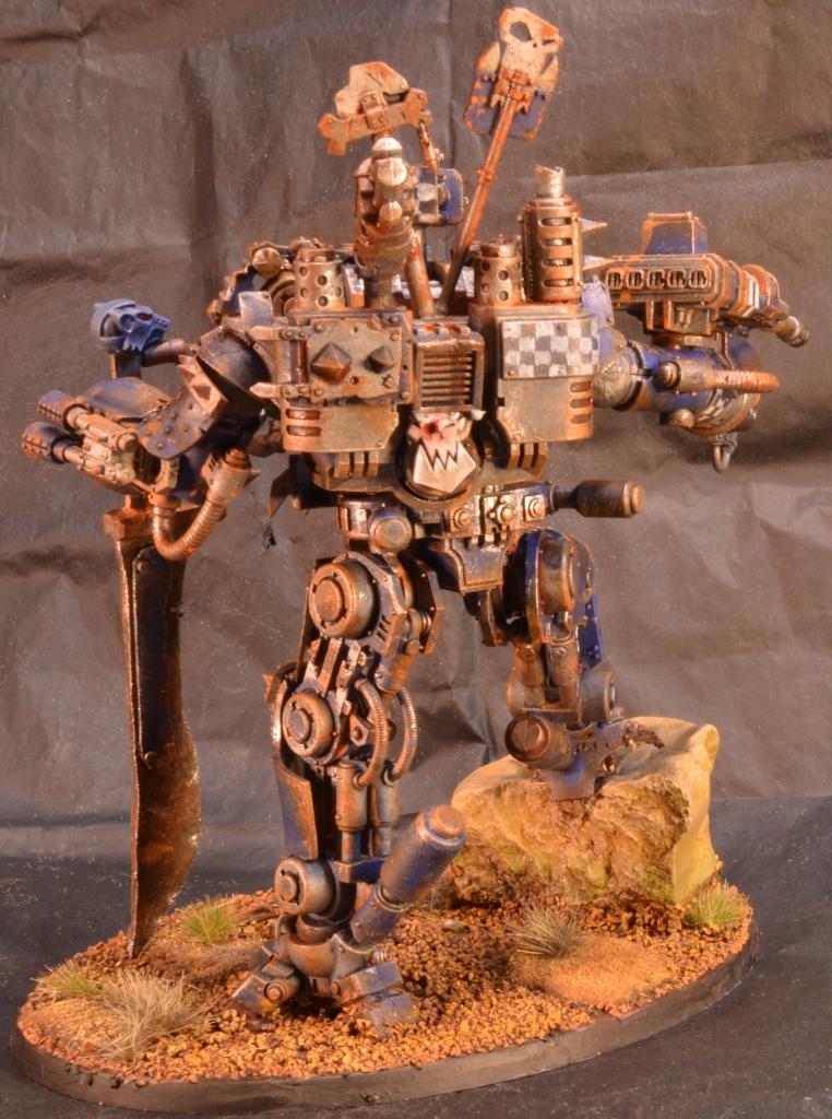 Blue, Deathskulls, Dreadknight, Looted, Nemesis Dreadknight, Orks