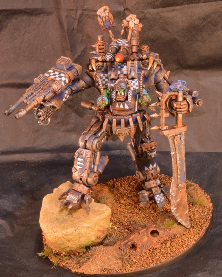 Blue, Deathskulls, Dreadknight, Looted, Nemesis Dreadknight, Orks