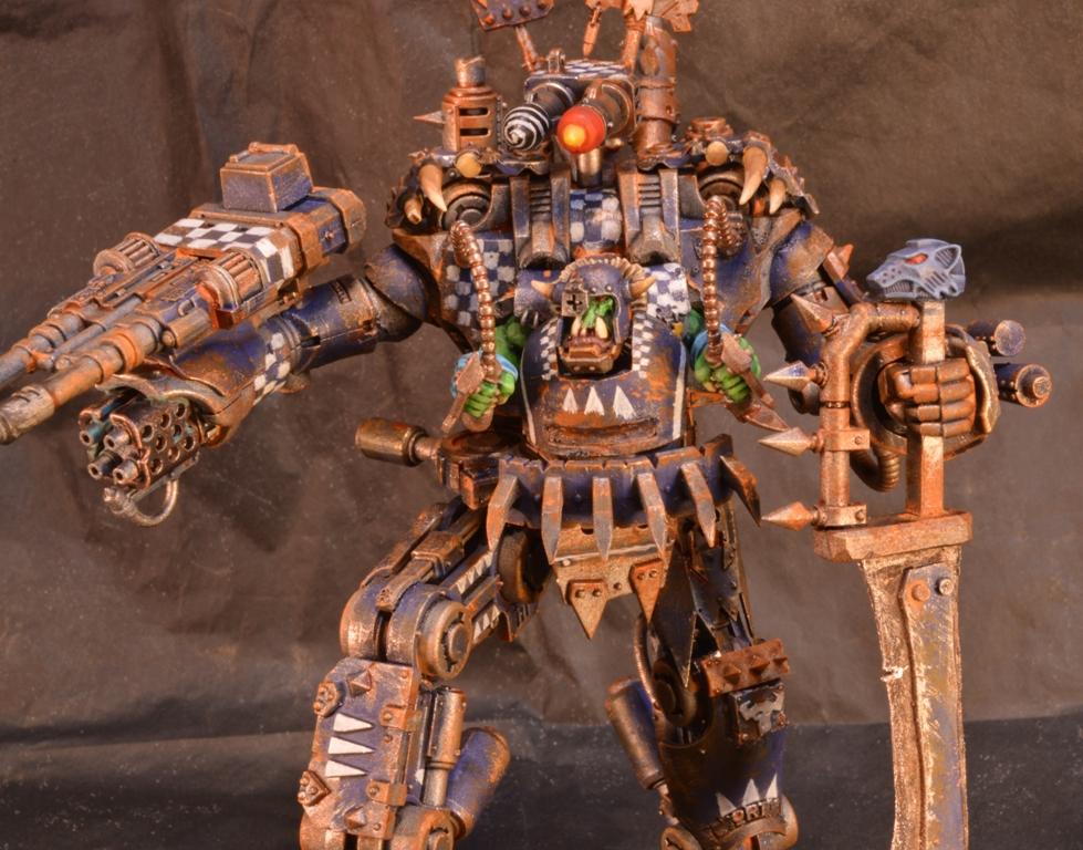 Blue, Deathskulls, Dreadknight, Looted, Nemesis Dreadknight, Orks