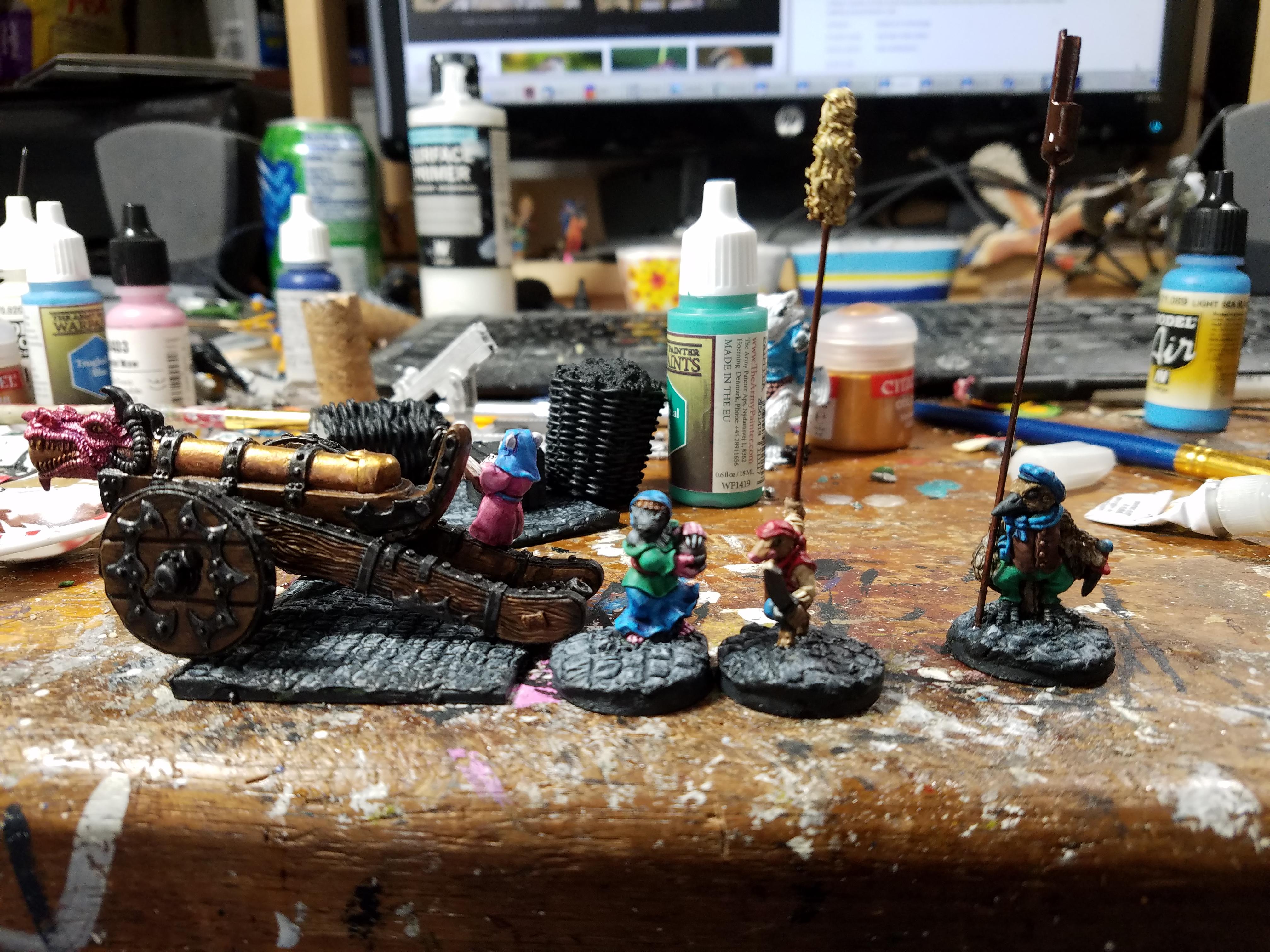 Animal Adventurers, Artillery, Cobblestones, Dakka Painting Challenge 2018, Guncrew, Oathsowrn, Reaper