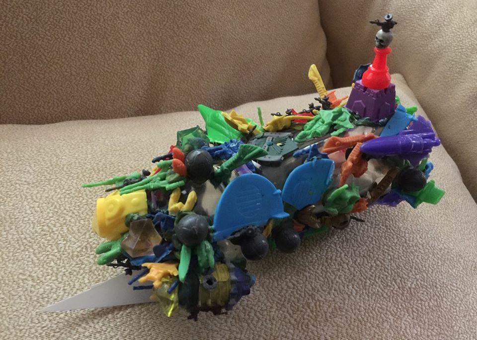 Battlefleet Gothic, Orks, Scratch Build, Space Hulk, Toy