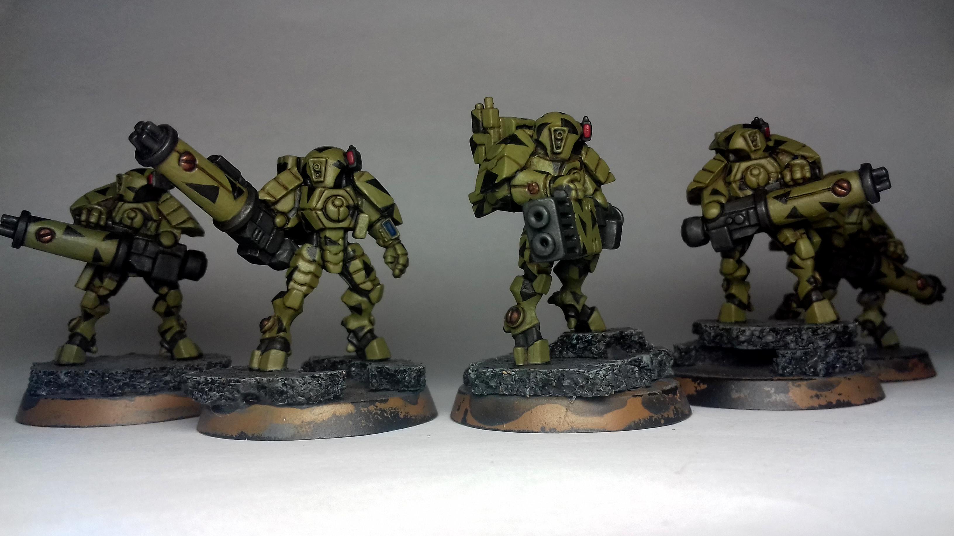 Crisis Battlesuit, Squad, Suit, Tau