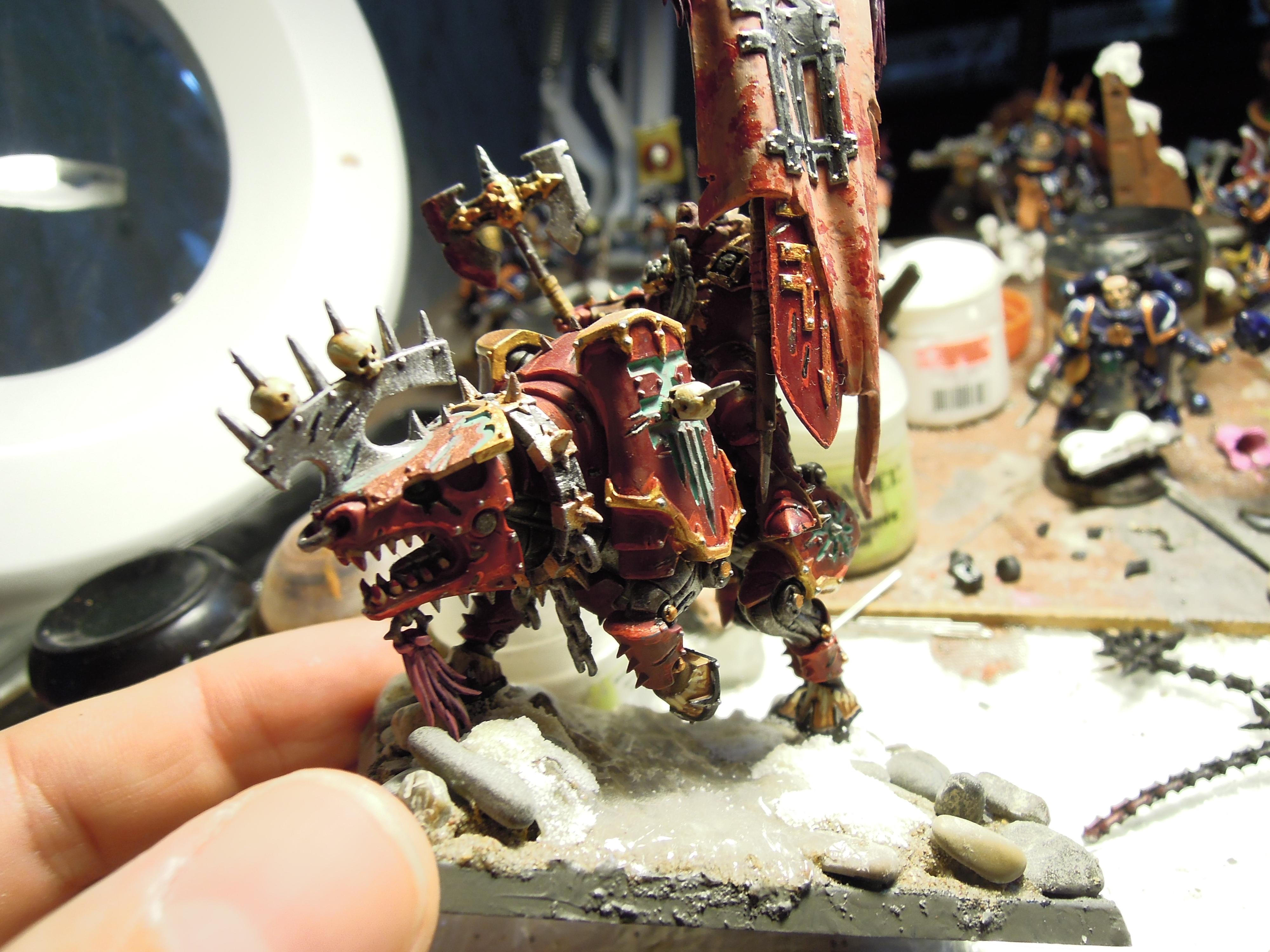 Age Of Sigmar, Berserk, Berserkers, Berzerk, Berzerker, Blades Of Khorne, Blood For The Blood God, Chaos, Conversion, Infantry, Juggernaut, Khorne, Khorne Bloodbound, Rider, Skullcrushers, Skulls For Skull Throne, Standard, Warhammer Fantasy