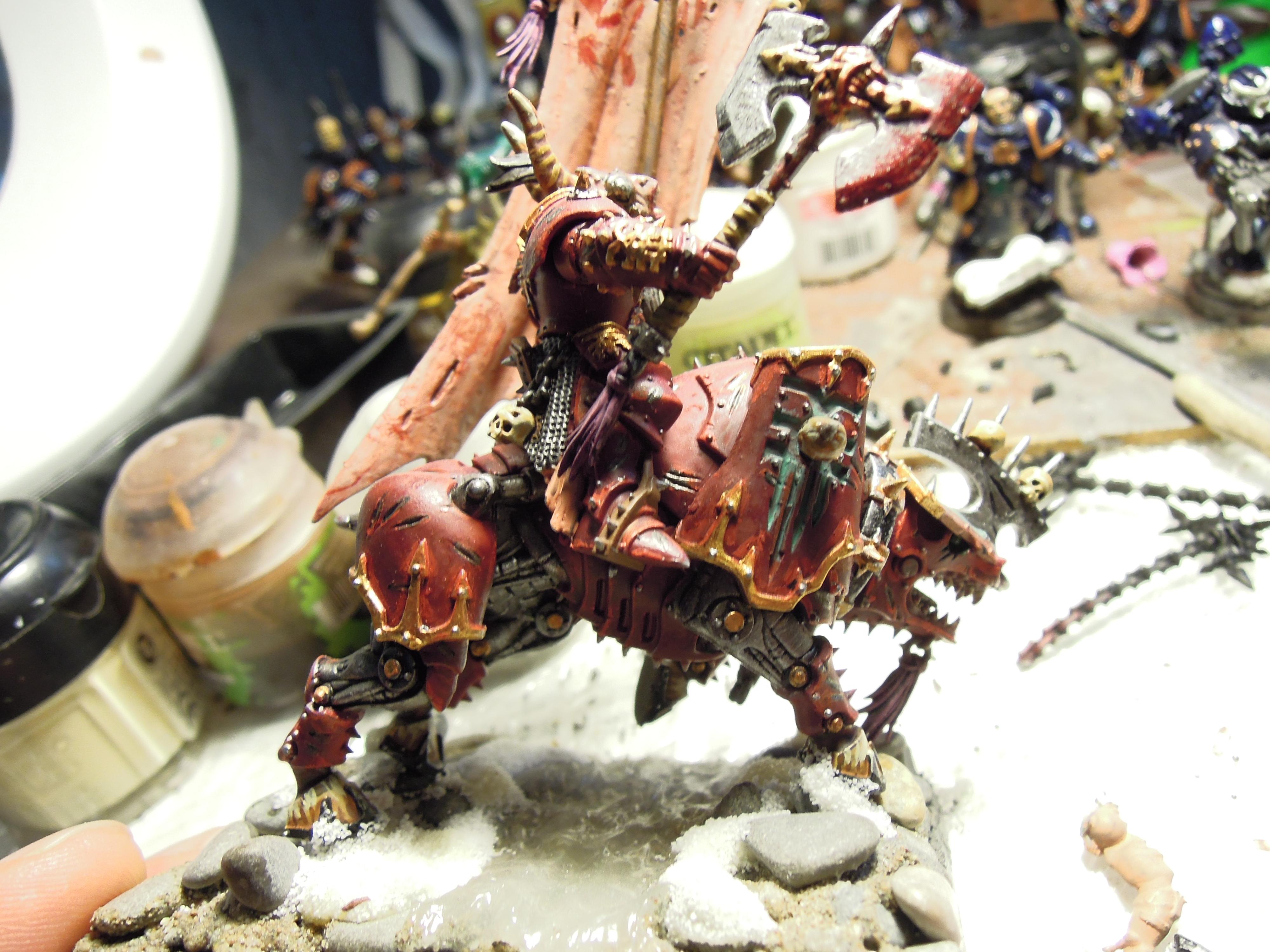 Age Of Sigmar, Berserk, Berserkers, Berzerk, Berzerker, Blades Of Khorne, Blood For The Blood God, Chaos, Conversion, Infantry, Juggernaut, Khorne, Khorne Bloodbound, Rider, Skullcrushers, Skulls For Skull Throne, Standard, Warhammer Fantasy