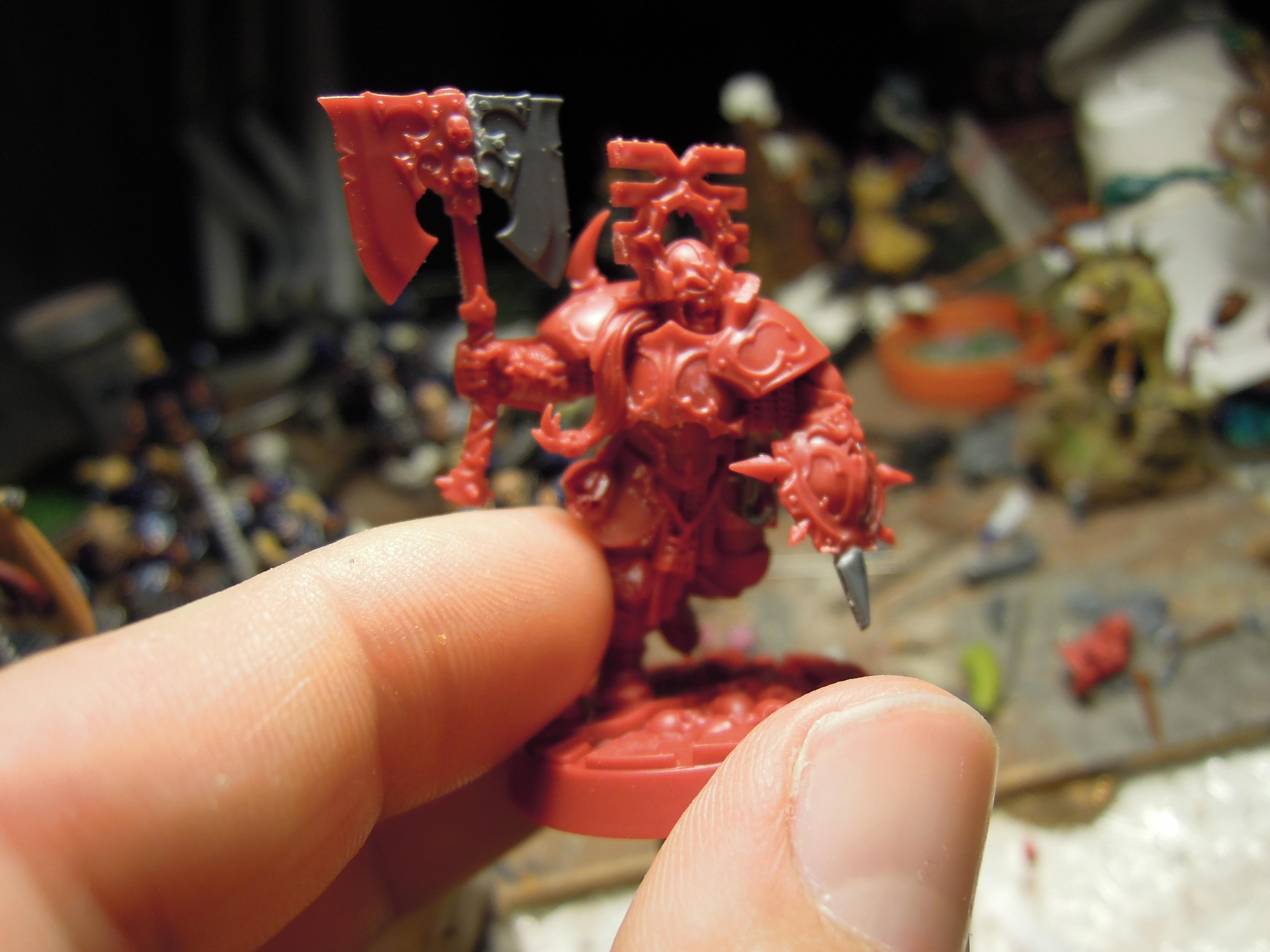 Age Of Sigmar, Axe, Berserk, Berserkers, Berzerk, Berzerker, Blades Of Khorne, Blood For The Blood God, Blood Warrior, Blurred Photo, Chaos, Conversion, Goreaxe, Gorefist, Infantry, Khorne, Khorne Bloodbound, Magore's Fiends, Poleaxe, Shadespire, Skulls For Skull Throne, Warhammer Fantasy, Work In Progress, Zharkus The Bloodsighted