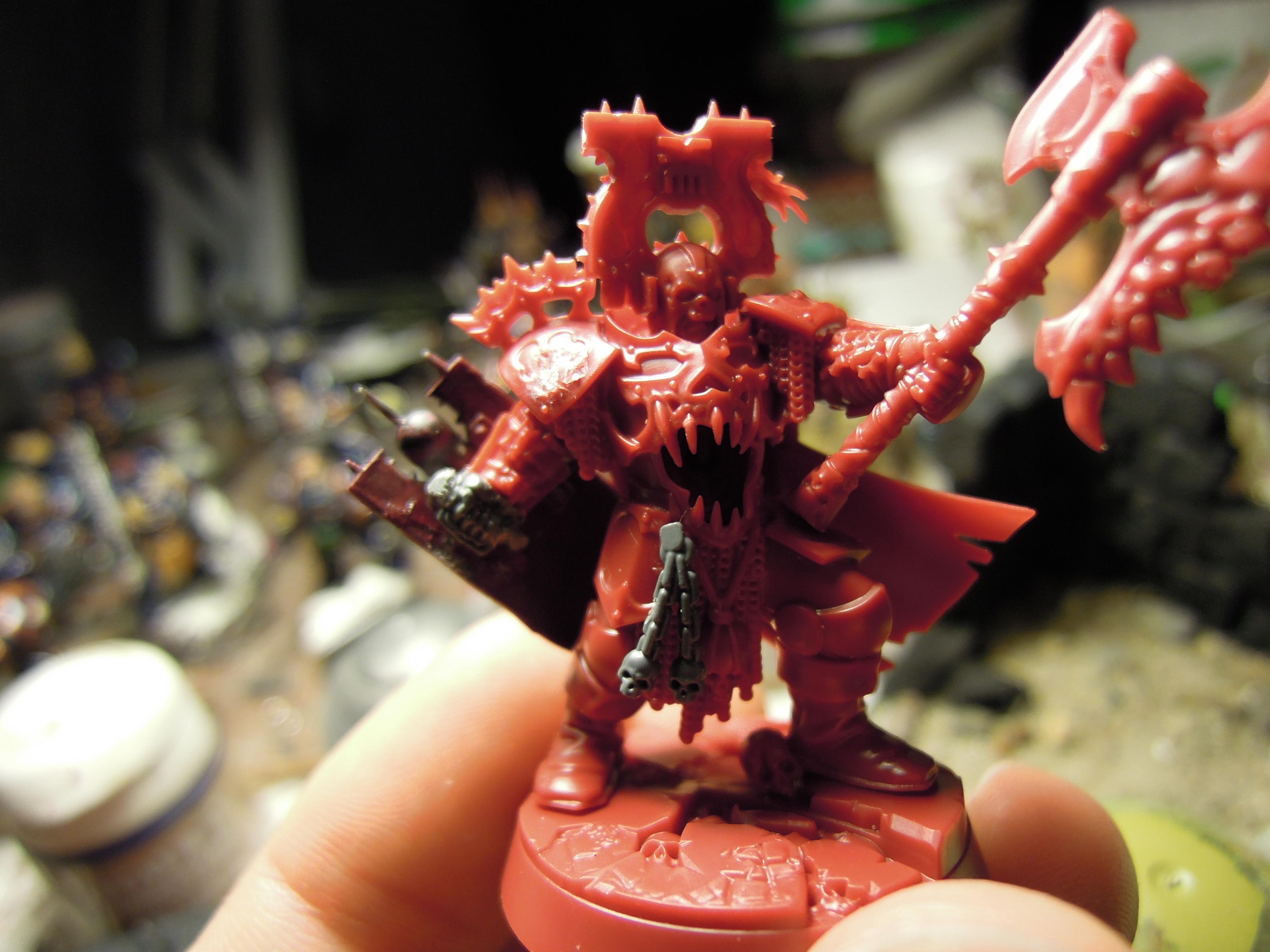 Age Of Sigmar, Axe, Berserk, Berserkers, Berzerk, Berzerker, Blades Of Khorne, Blood For The Blood God, Blood Warrior, Chaos, Conversion, Infantry, Khorne, Khorne Bloodbound, Magore Redhand, Magore's Fiends, Maw, Poleaxe, Shadespire, Shield, Skulls For Skull Throne, Warhammer Fantasy, Work In Progress